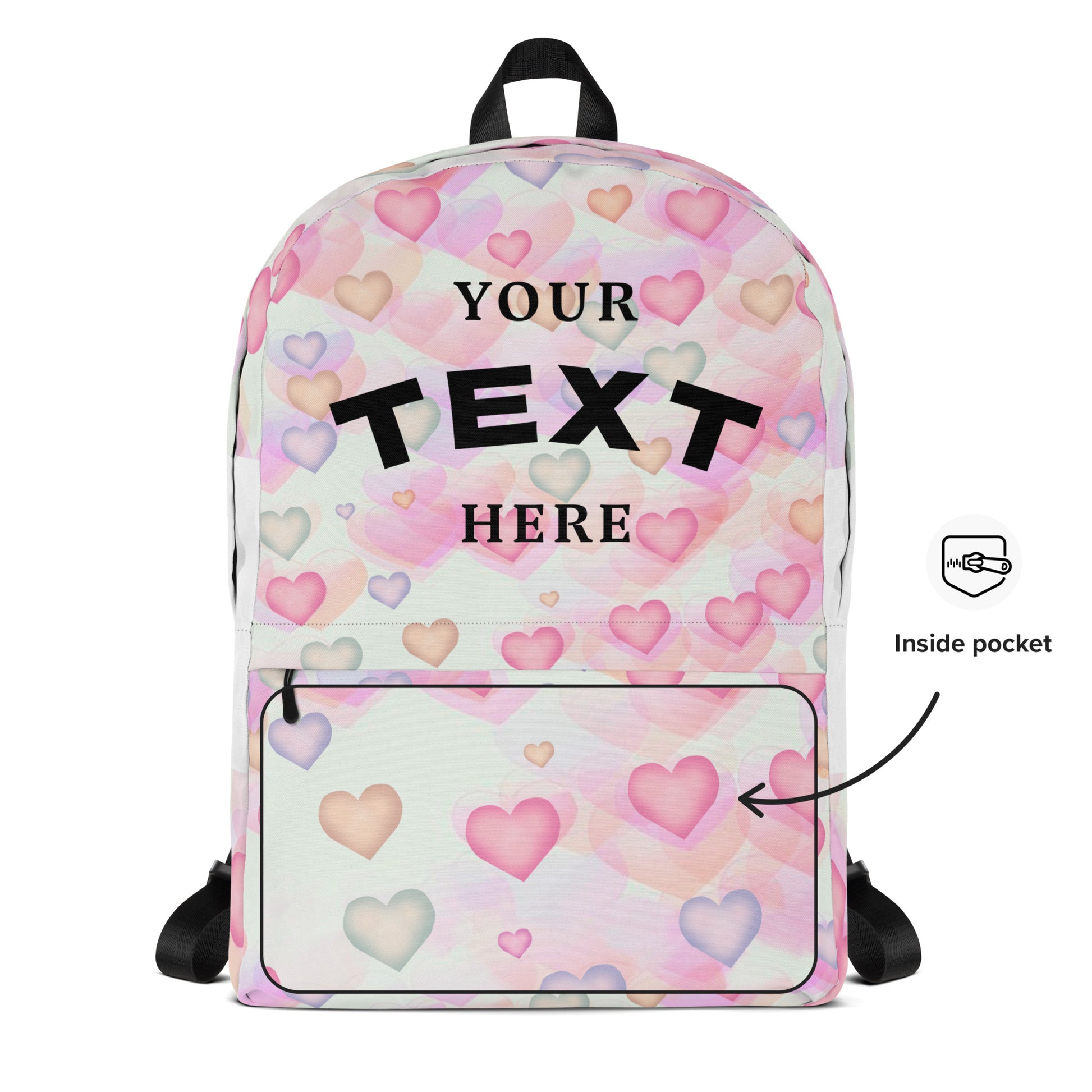 Watercolor Hearts Backpack