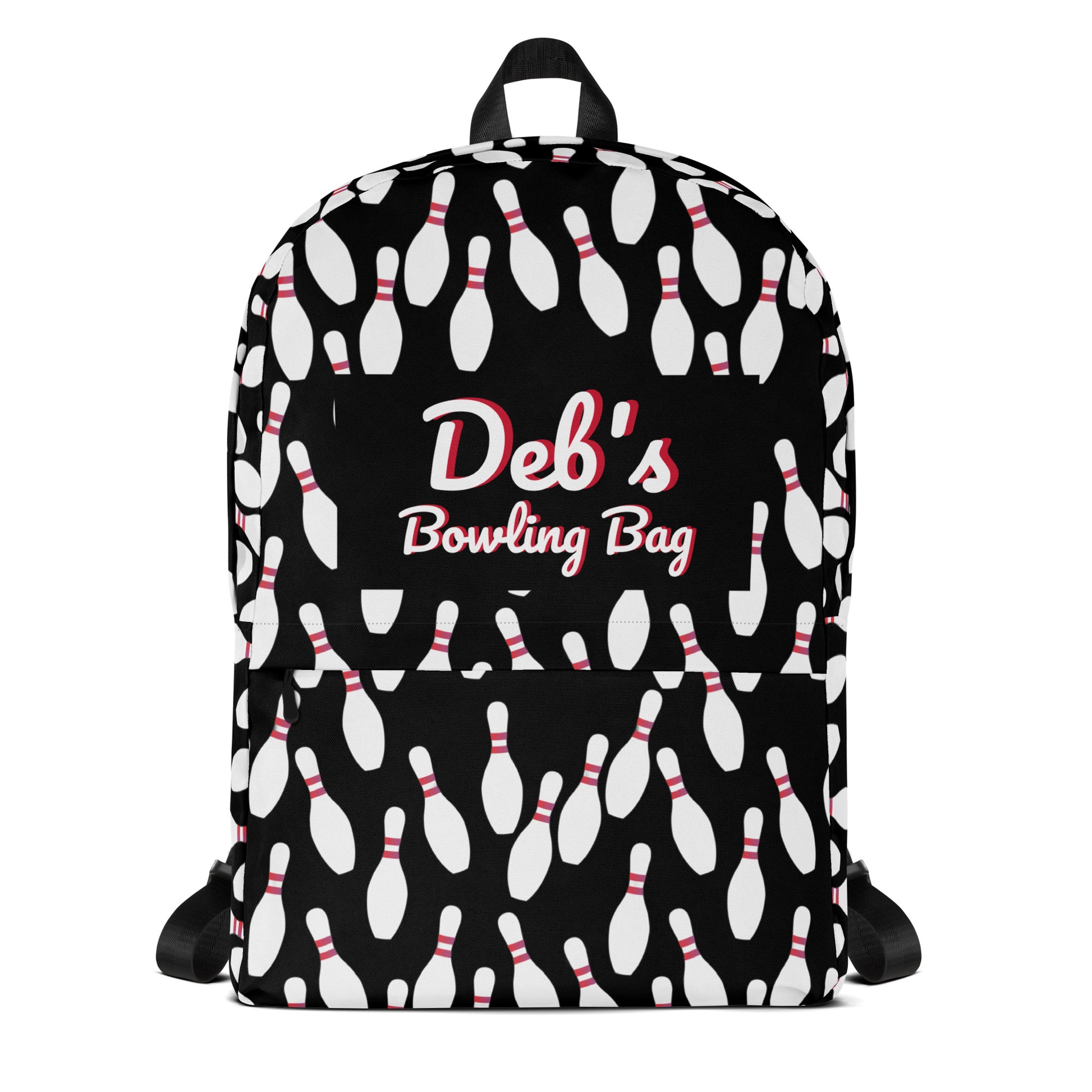 Personalized Bowling Pin Backpack