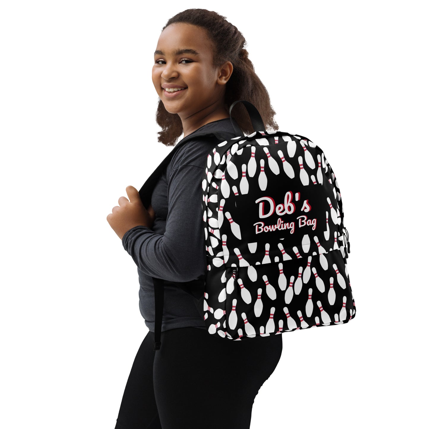 Personalized Bowling Pin Backpack