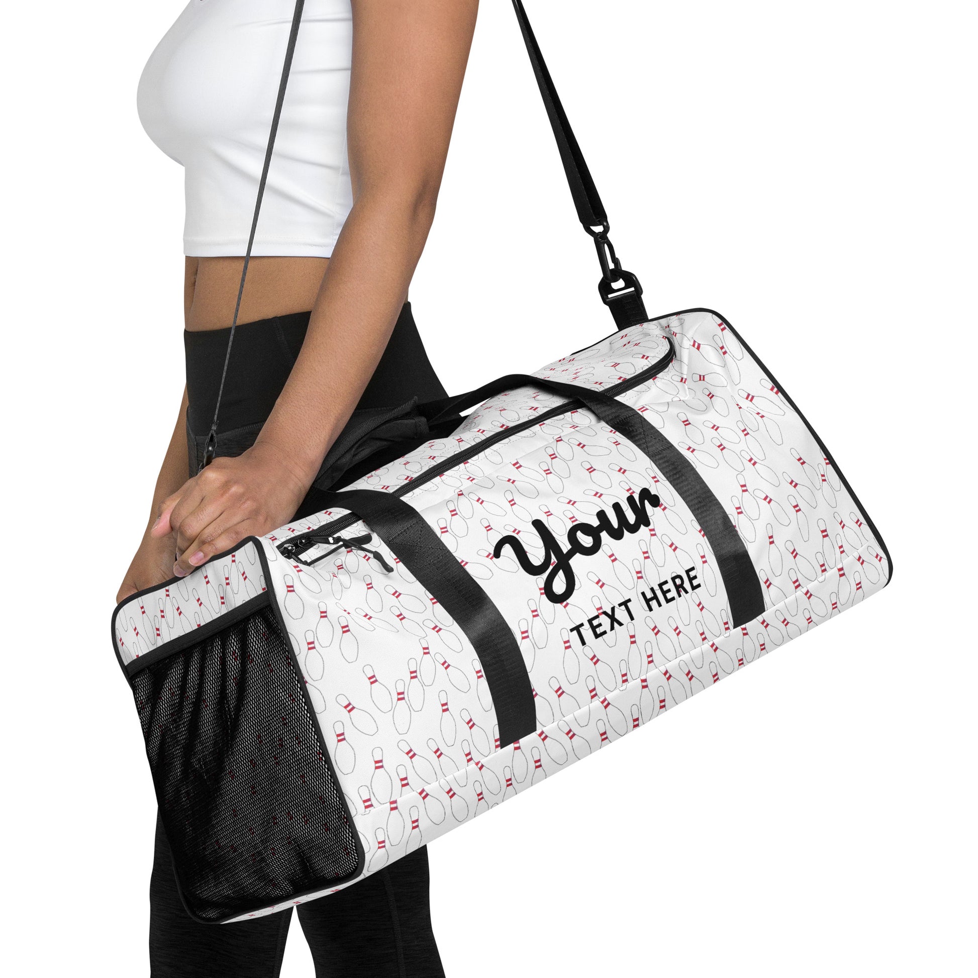 Personalized Bowing Pin Duffle Bag