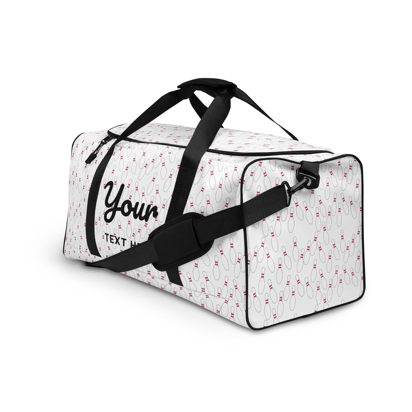 Personalized Bowing Pin Duffle Bag