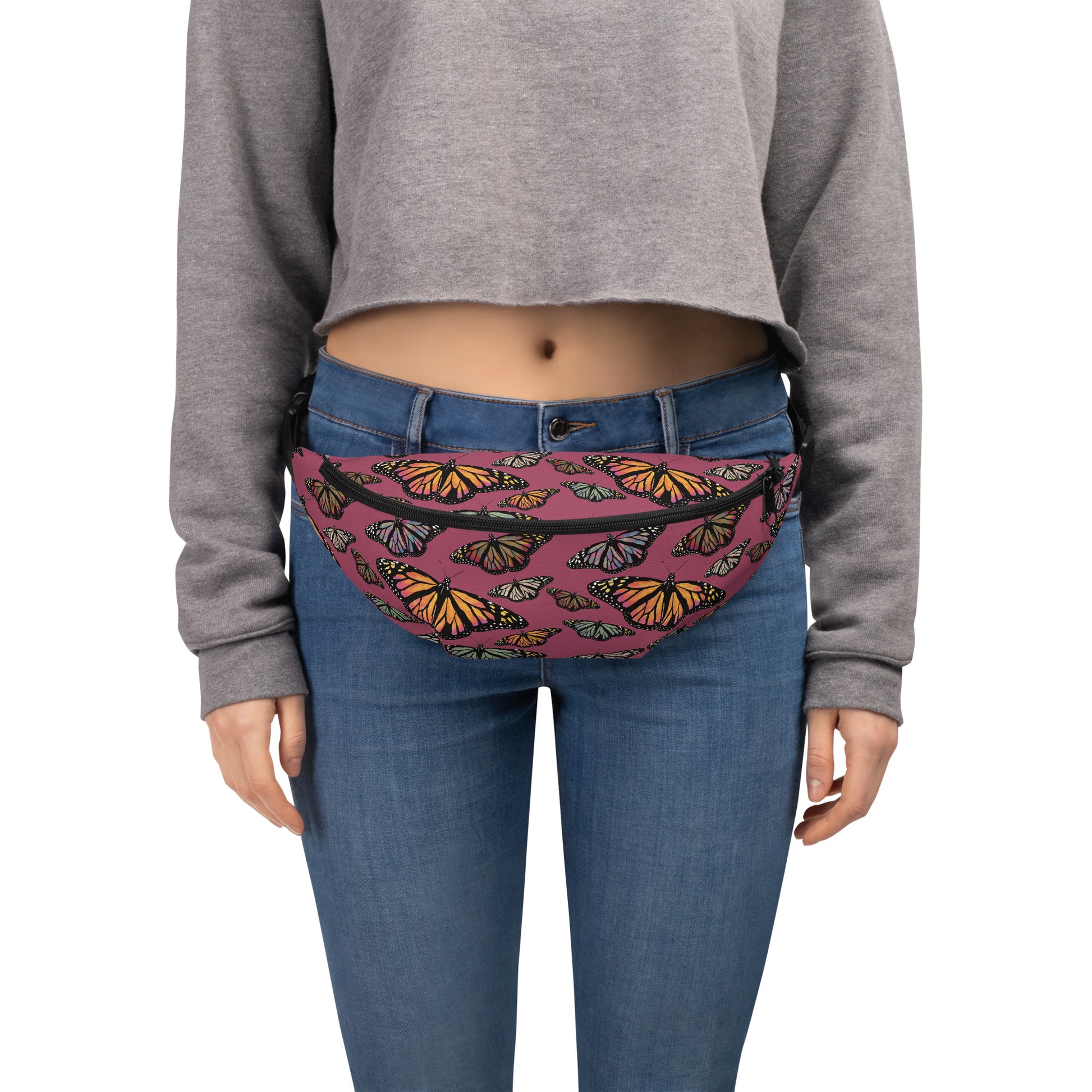Colorful Butterfly Fanny Pack M