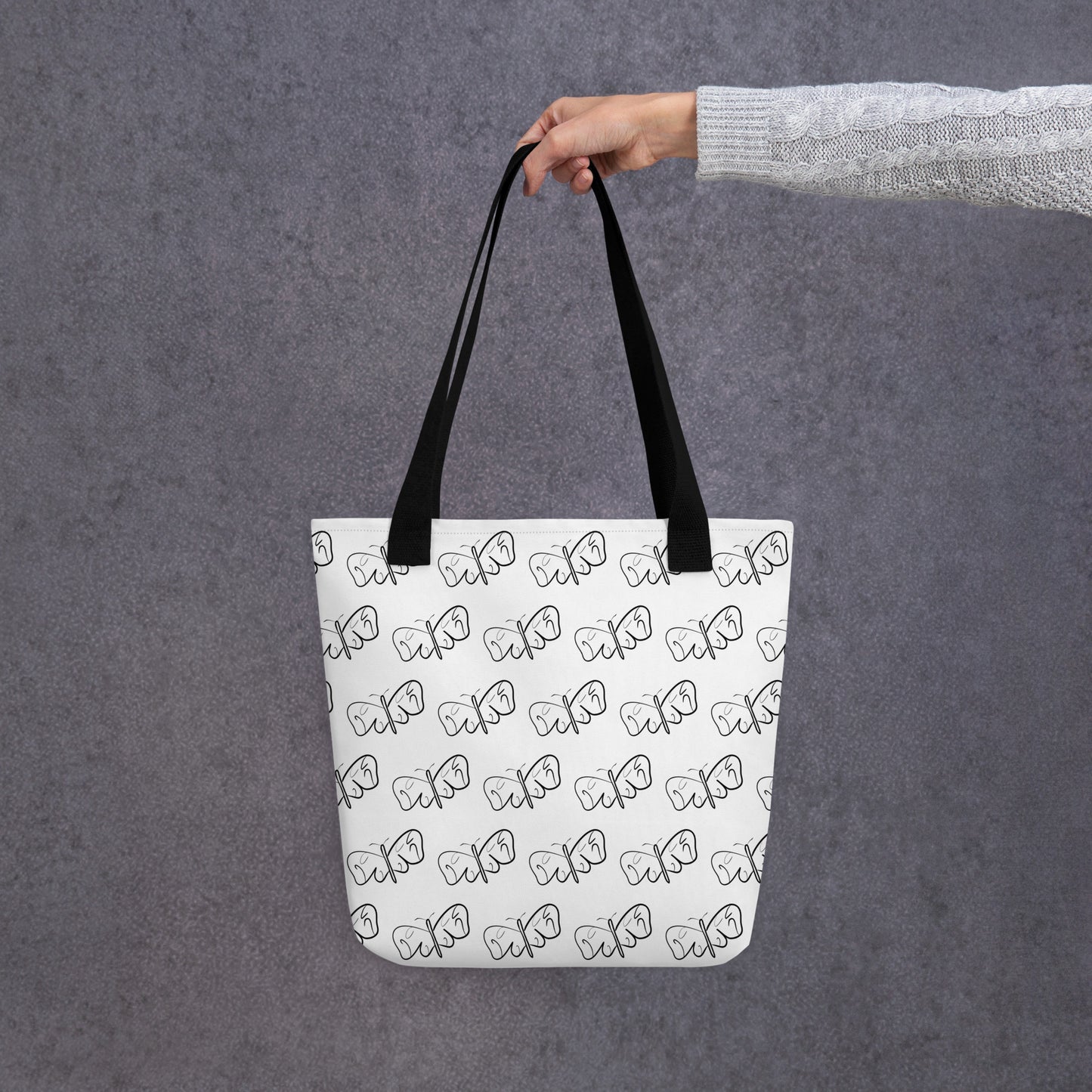 Black and White Butterfly Tote bag Default Title