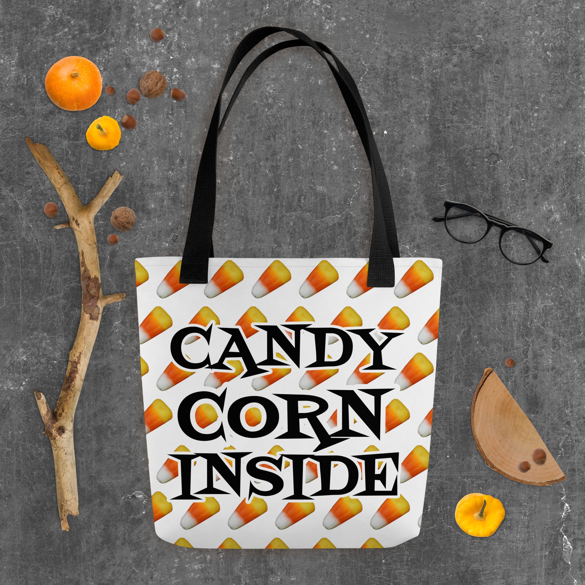 Candy Corn Tote bag Black