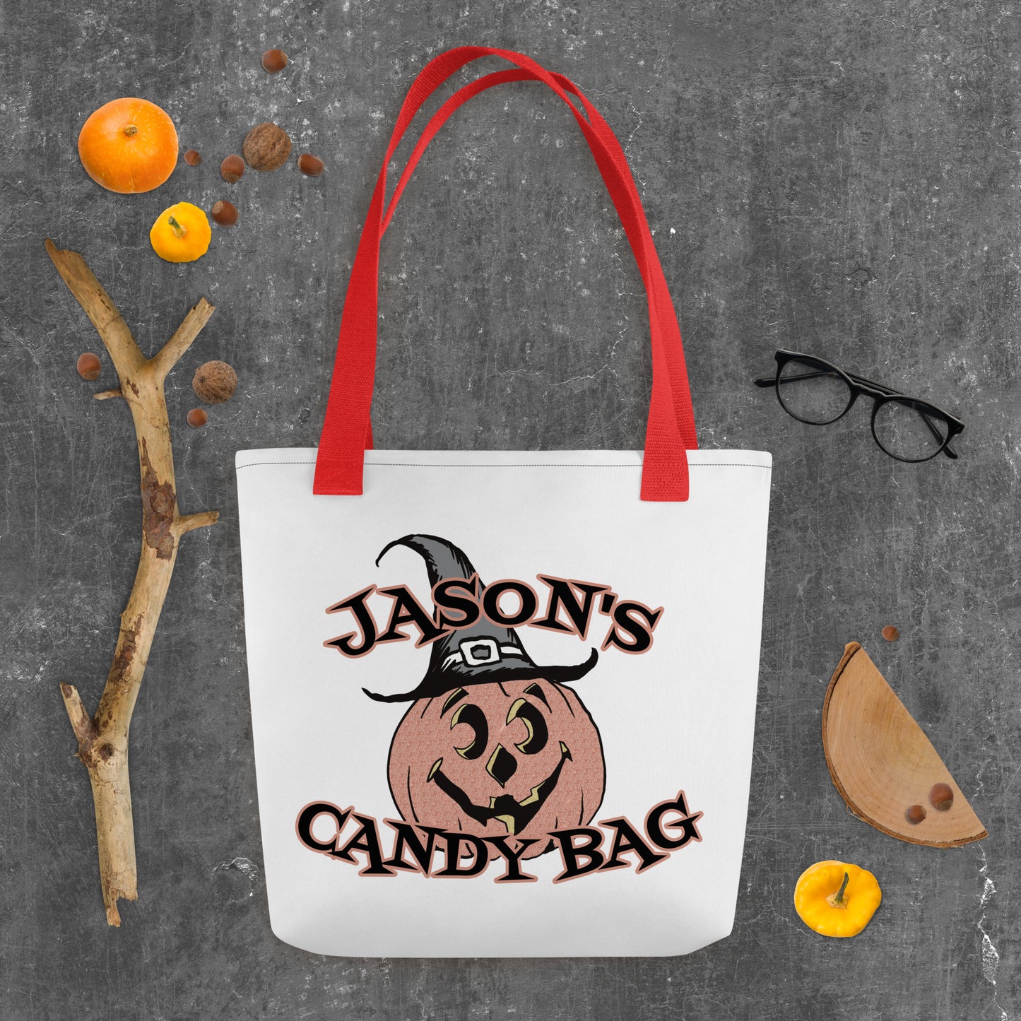 Pumpkin Hat Tote bag Red