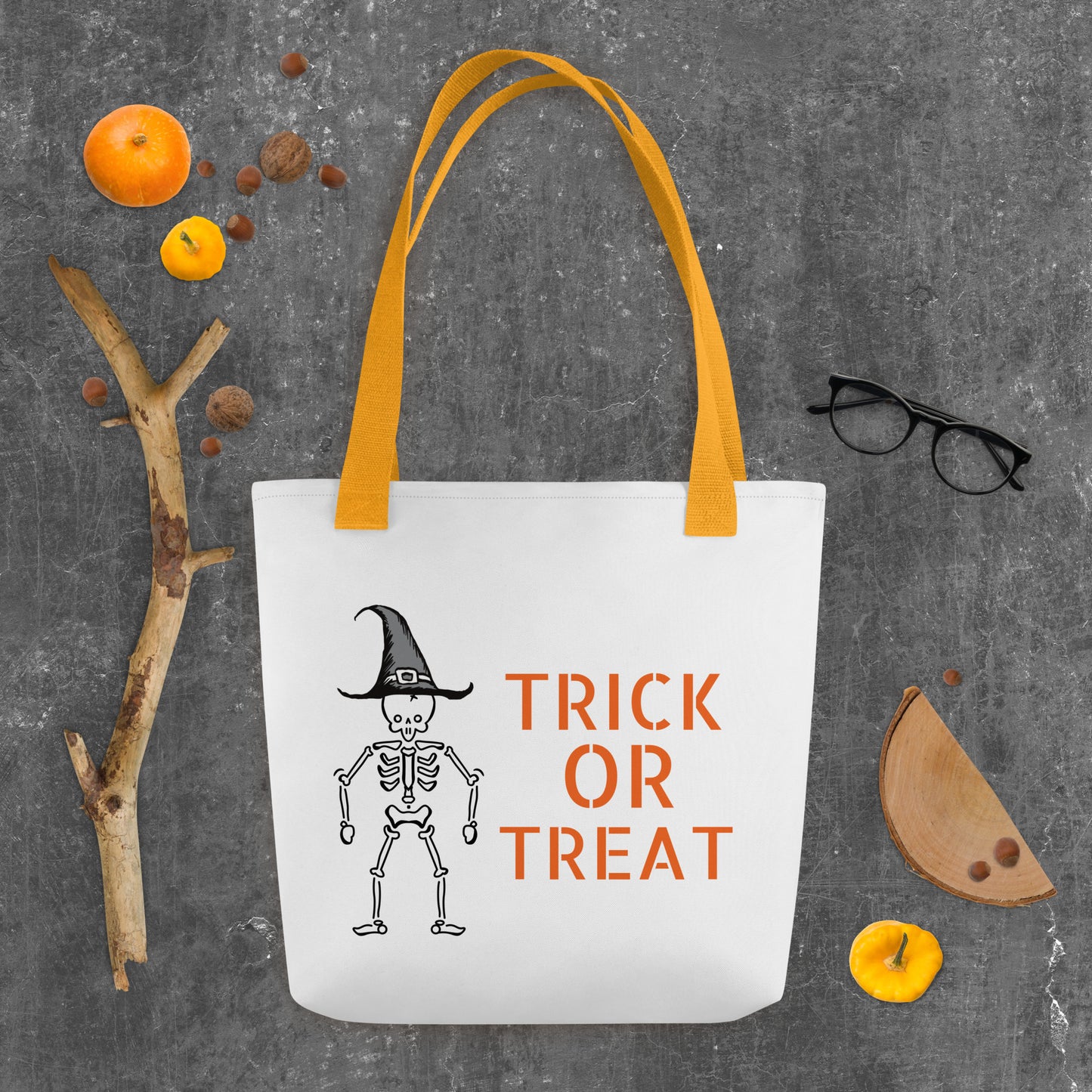 Trick or Treat Tote bag Yellow