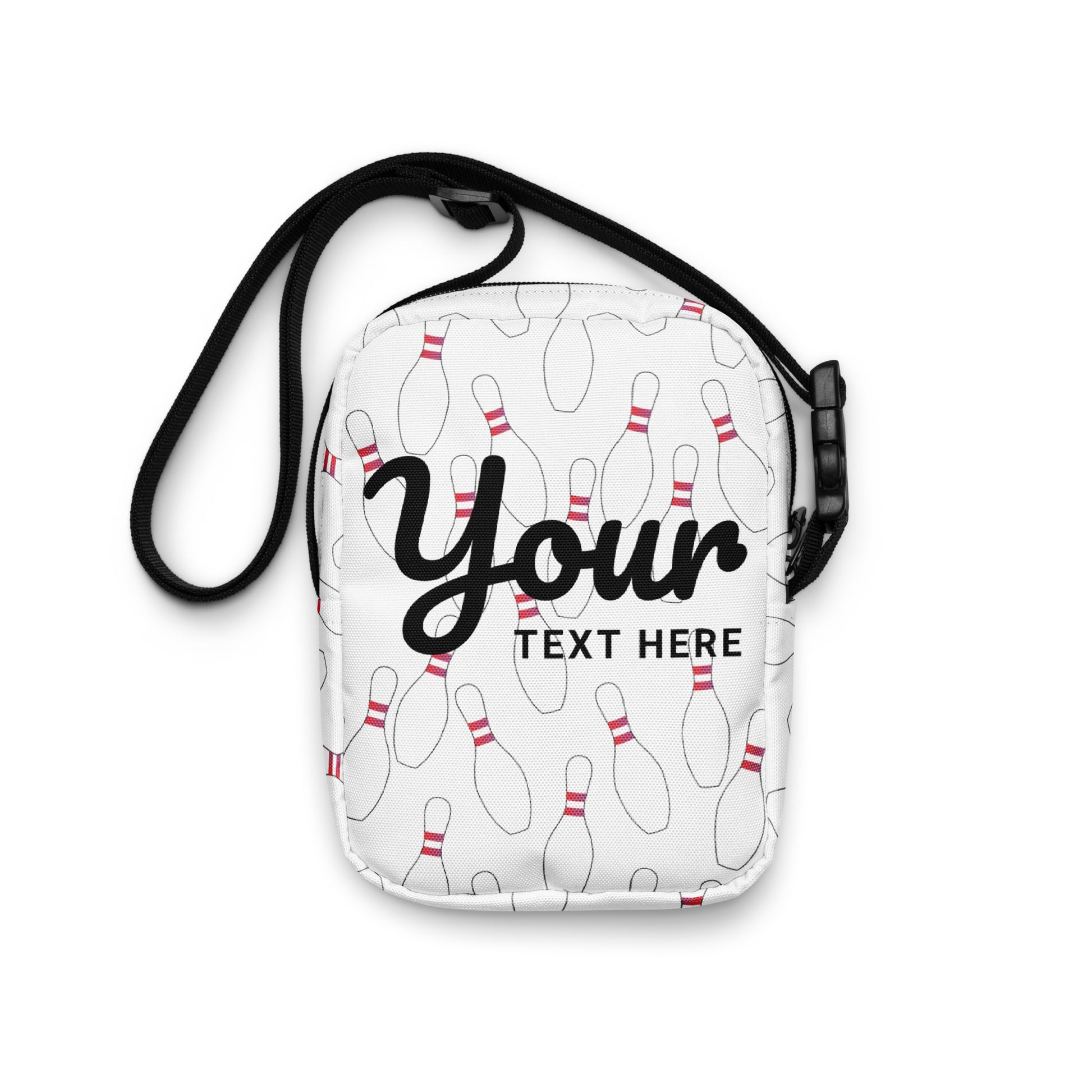 Bowling pin Utility crossbody bag personalized Default Title