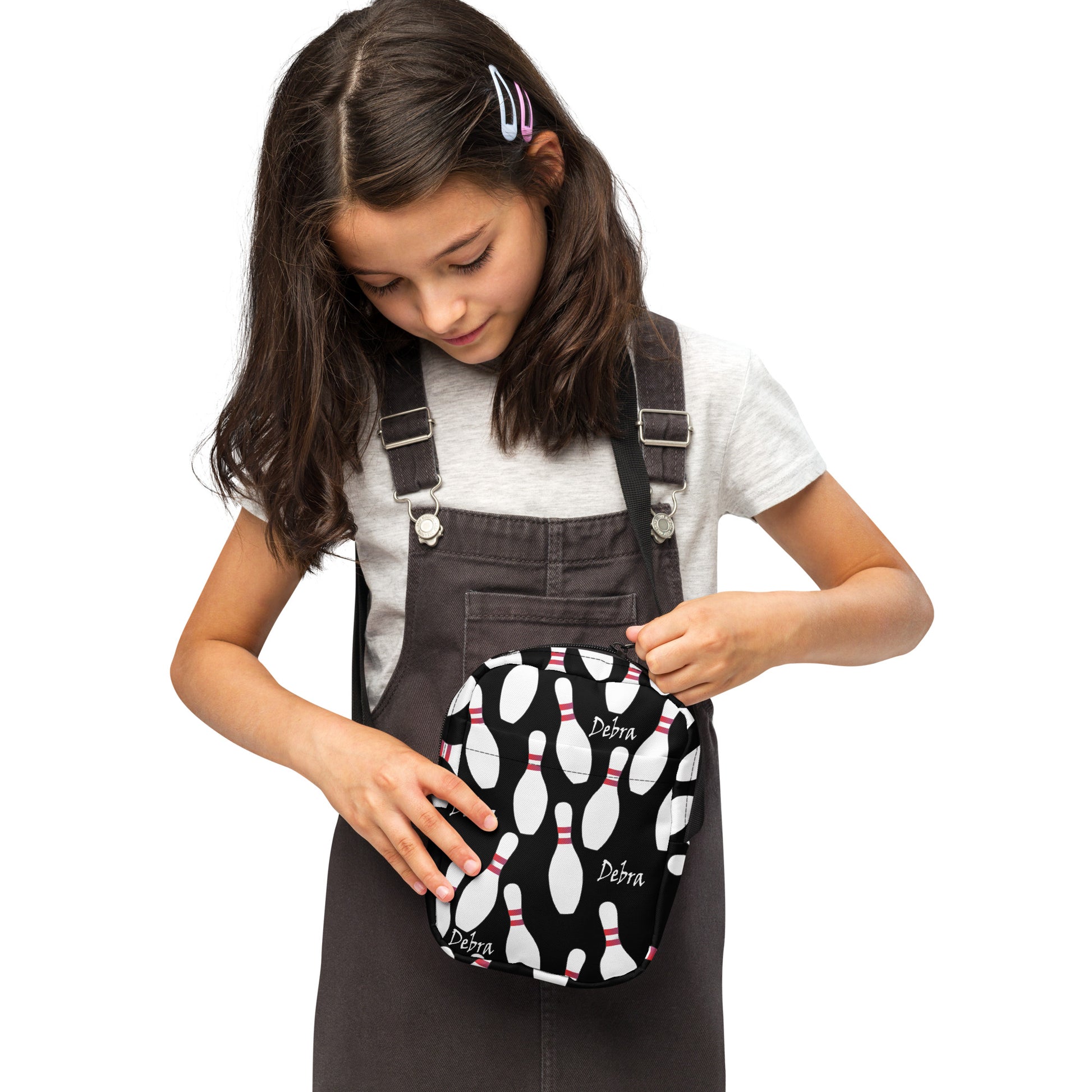 Bowling Pin Utility Crossbody Personalized Bag