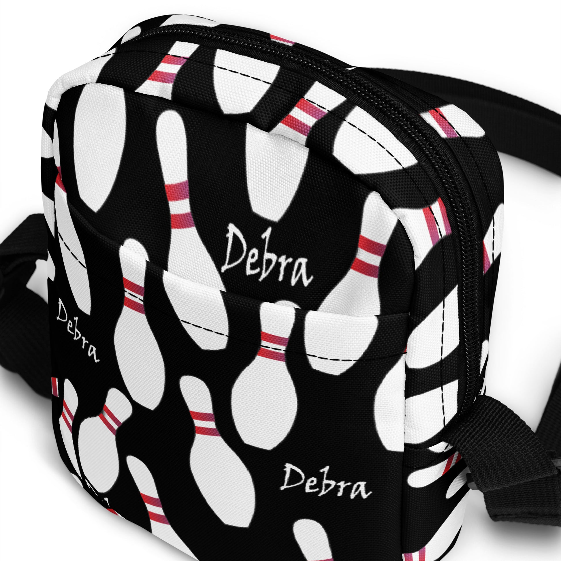 Bowling Pin Utility Crossbody Personalized Bag