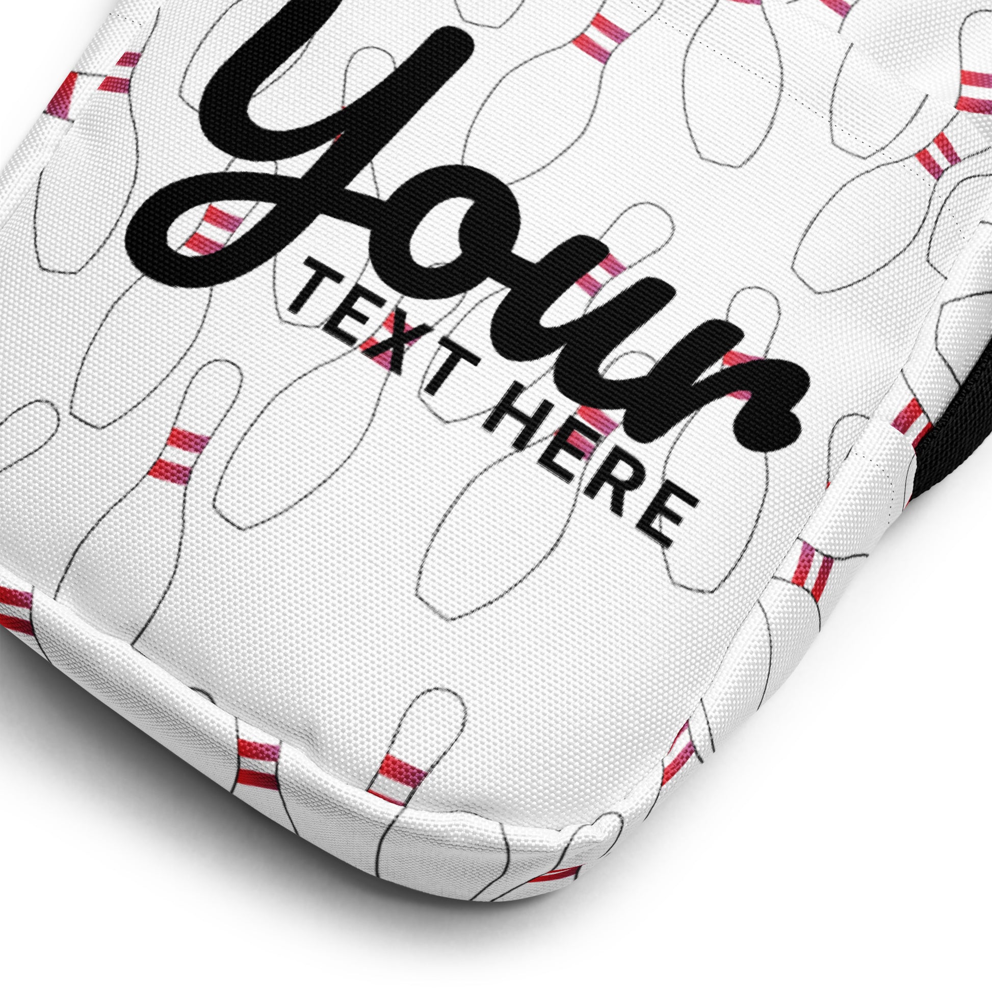 Bowling pin Utility crossbody bag personalized