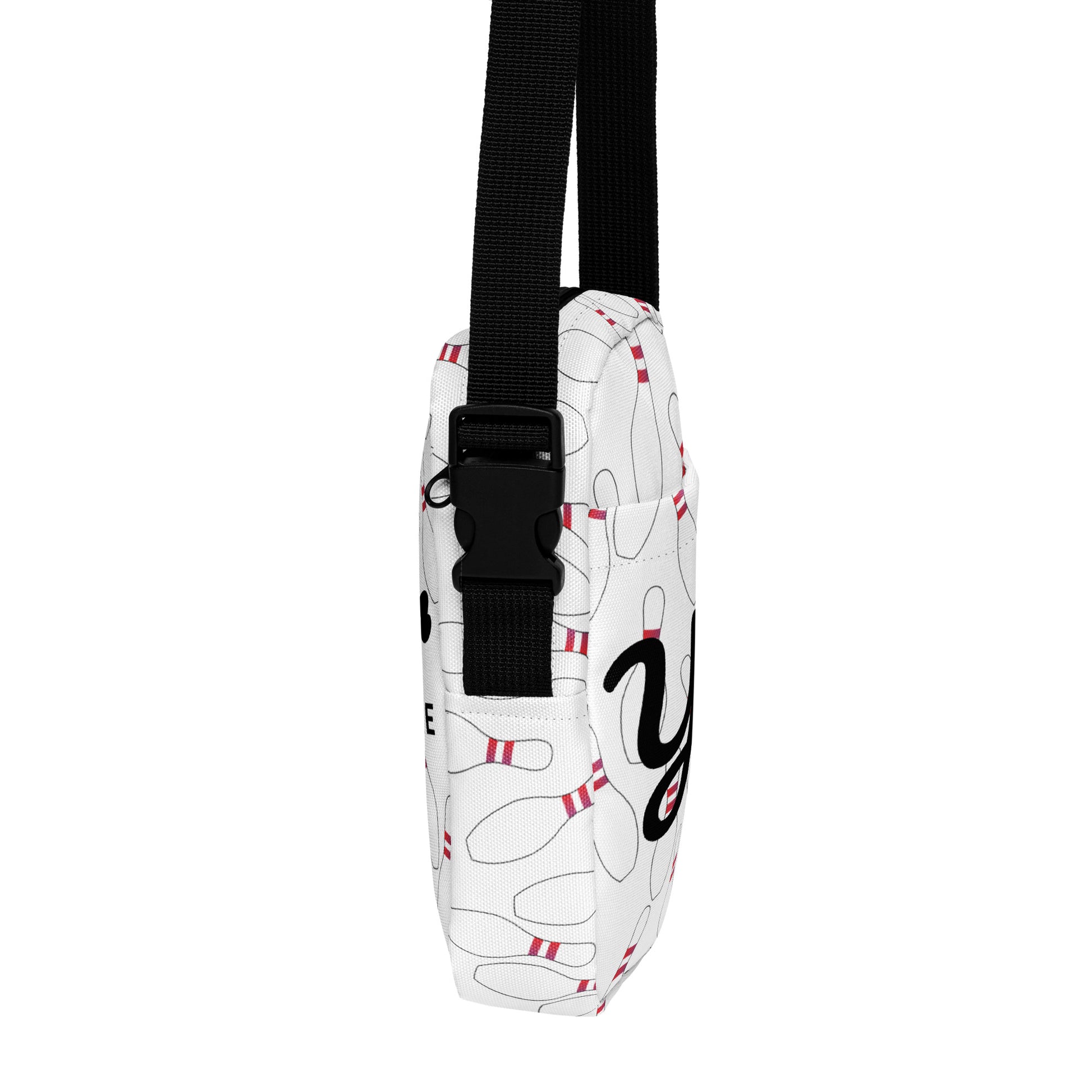 Bowling pin Utility crossbody bag personalized