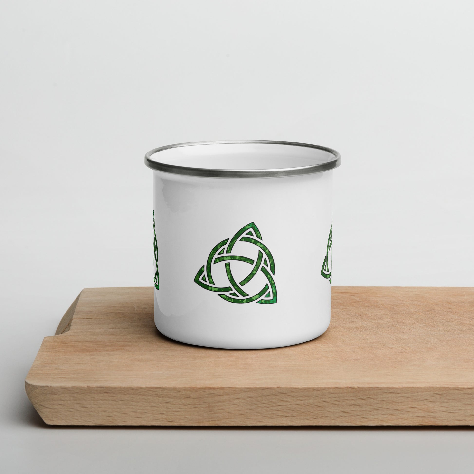 Celtic Trinity Large Knot Triquetra Enamel Mug Default Title