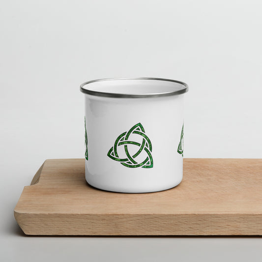 Celtic Trinity Large Knot Triquetra Enamel Mug Default Title