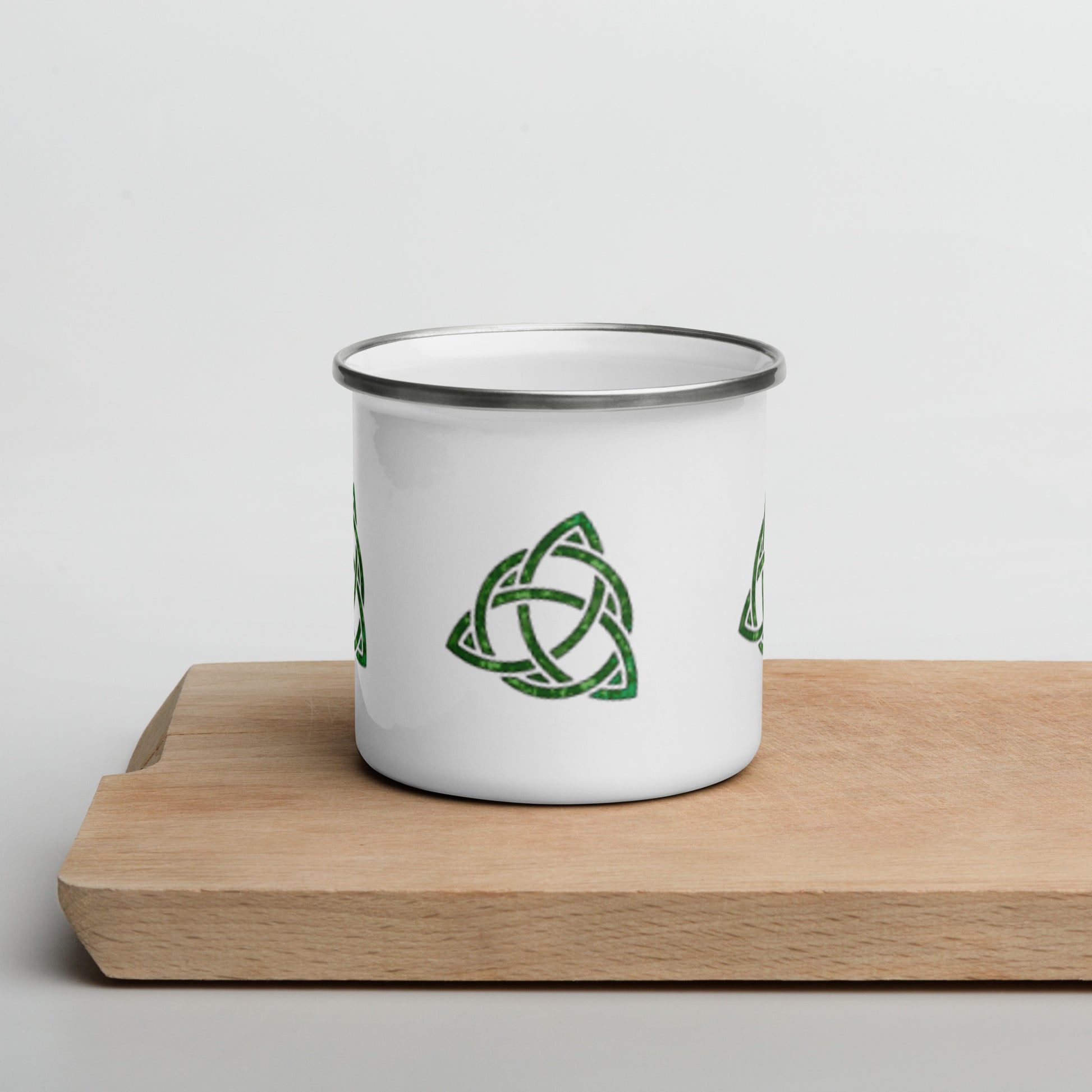 Celtic Trinity Small Knot Triquetra Enamel Mug Default Title