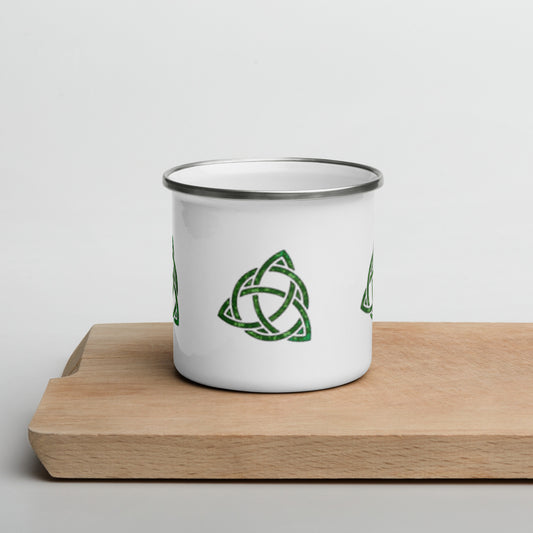 Celtic Trinity Small Knot Triquetra Enamel Mug Default Title