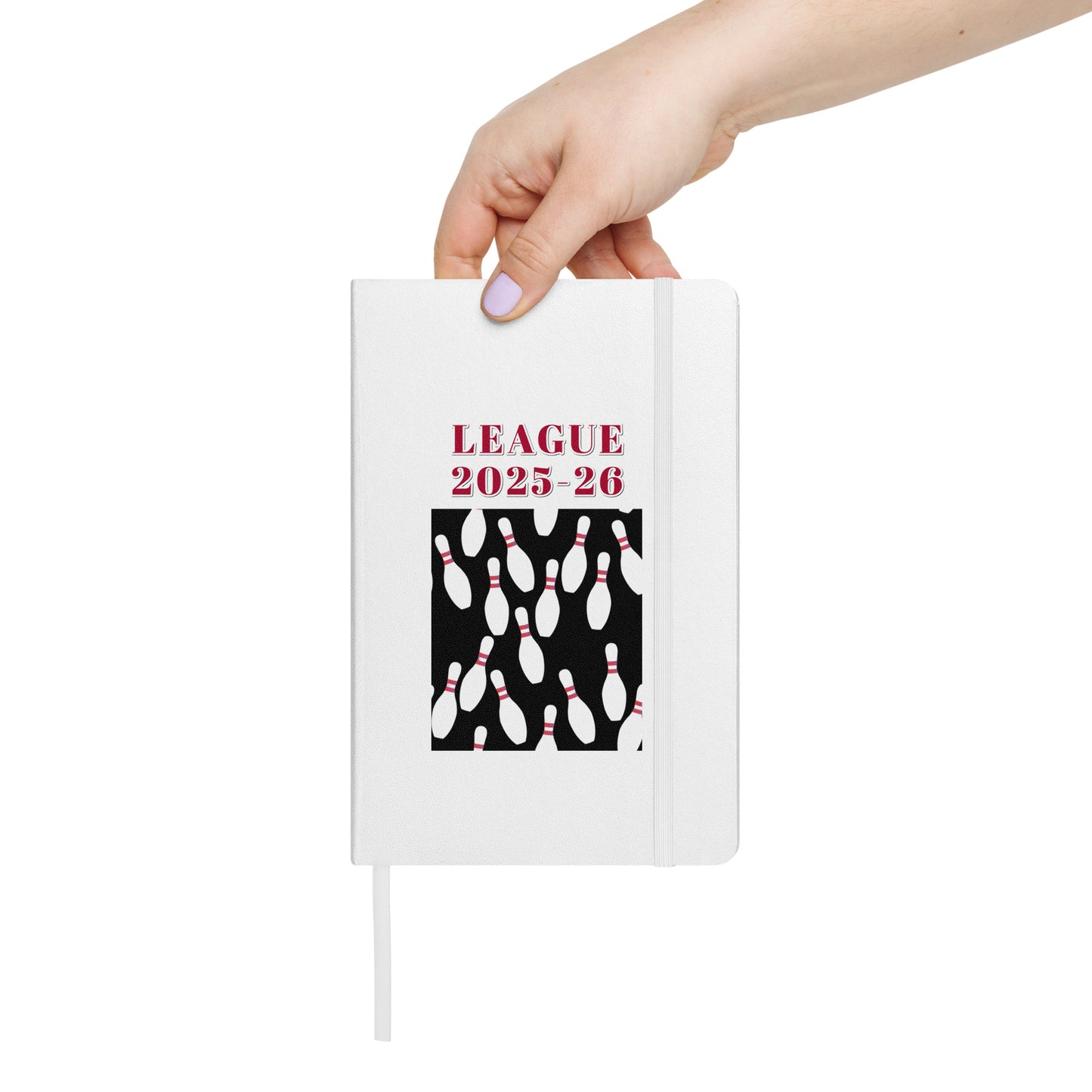 Bowling Pin Hardcover Bound Notebook