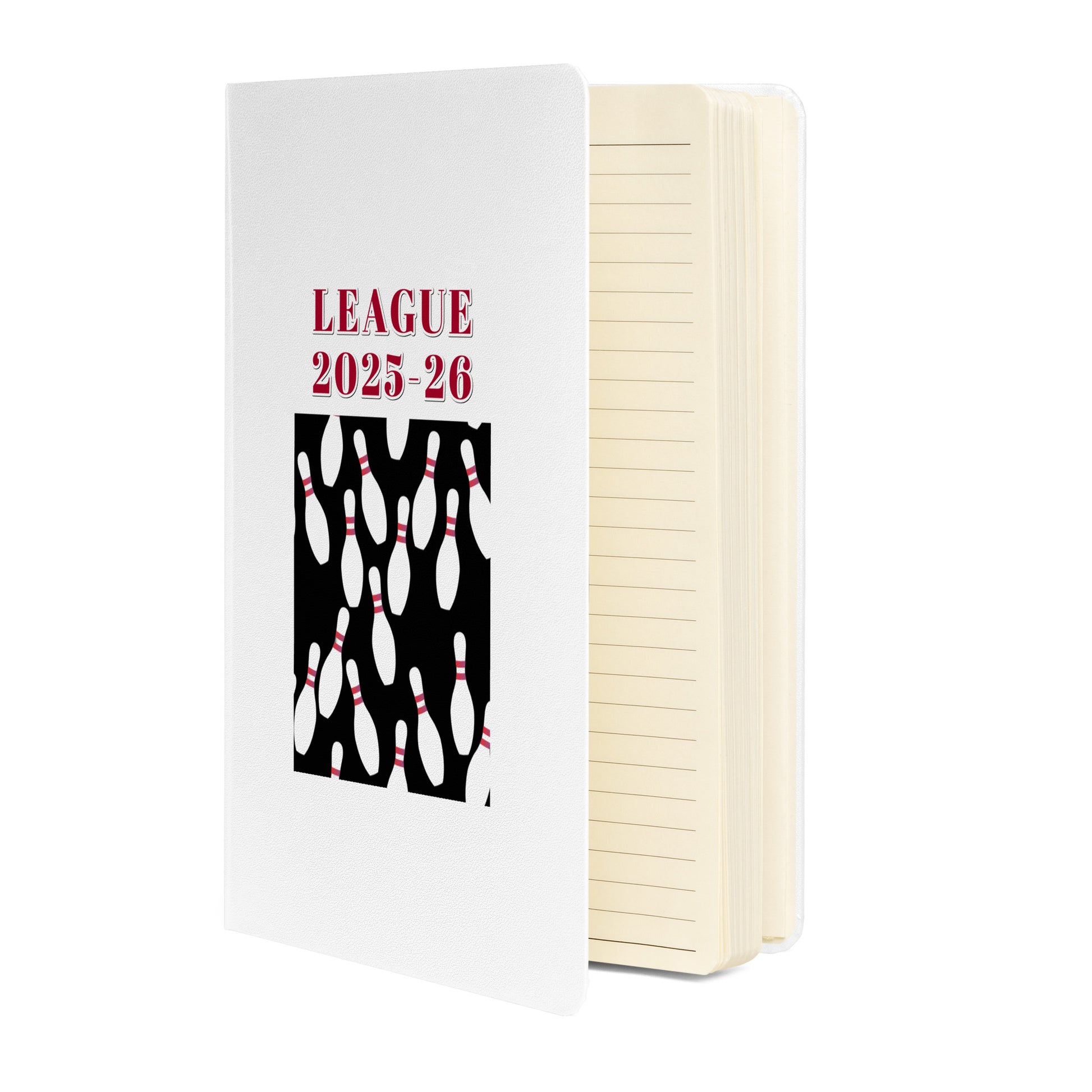 Bowling Pin Hardcover Bound Notebook