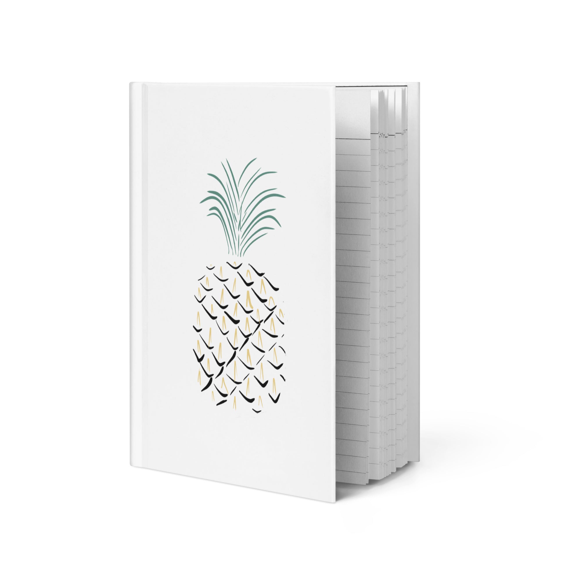Pineapple Abstract Art Hardcover journal matte Default Title