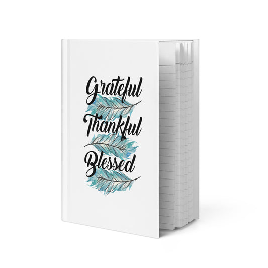 Grateful Thankful Blessed Teal Hardcover Journal Default Title