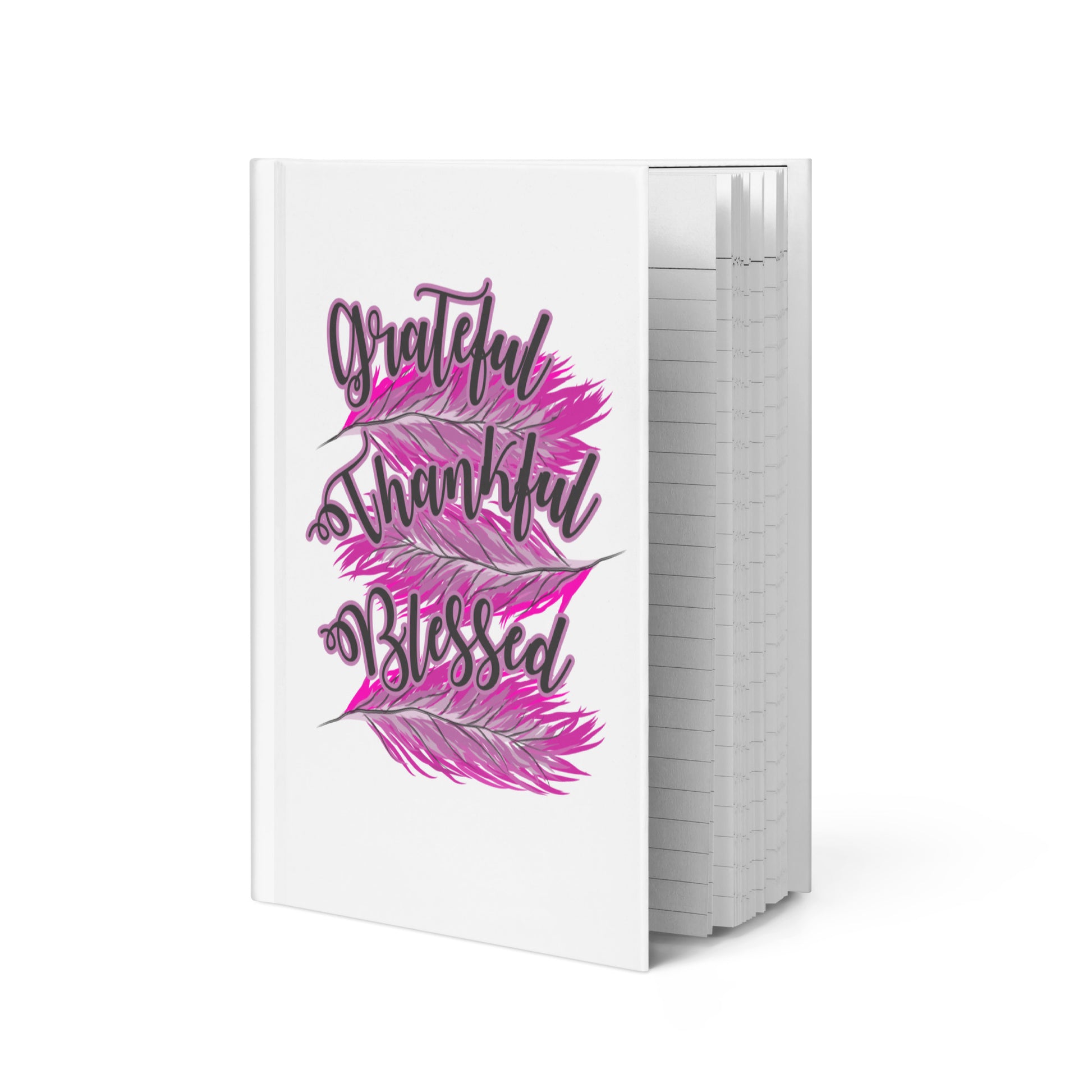 Thankful Grateful Blessed Pink Hardcover journal matte Default Title