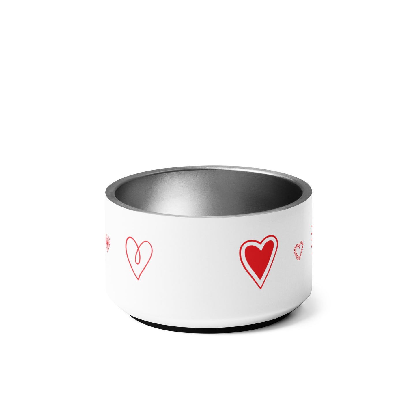 Hearts Dog Pet Bowl