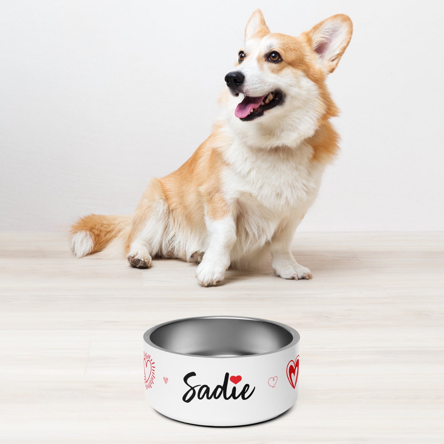 Hearts Dog Pet Bowl