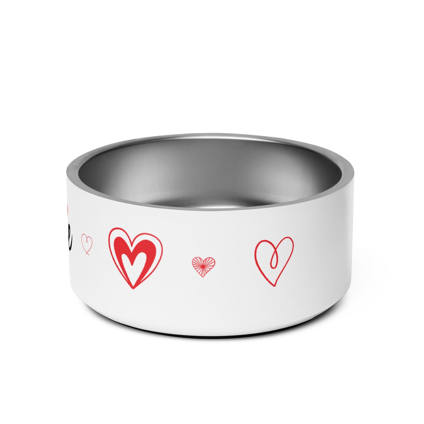 Hearts Dog Pet Bowl