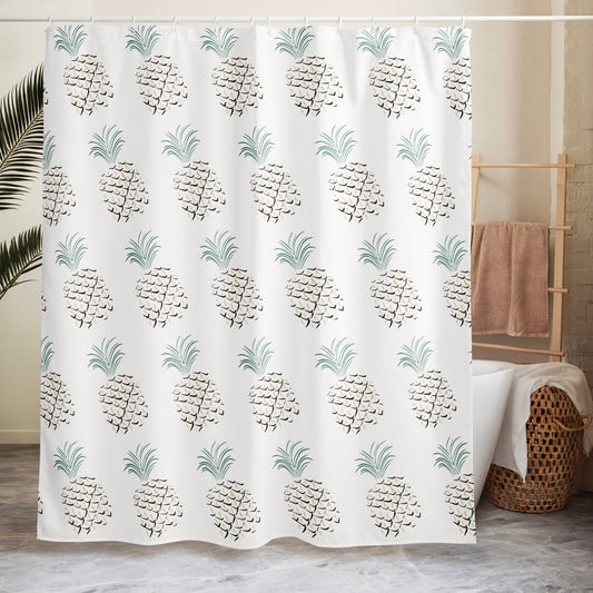 Pineapple Abstract Art Shower Curtain Default Title