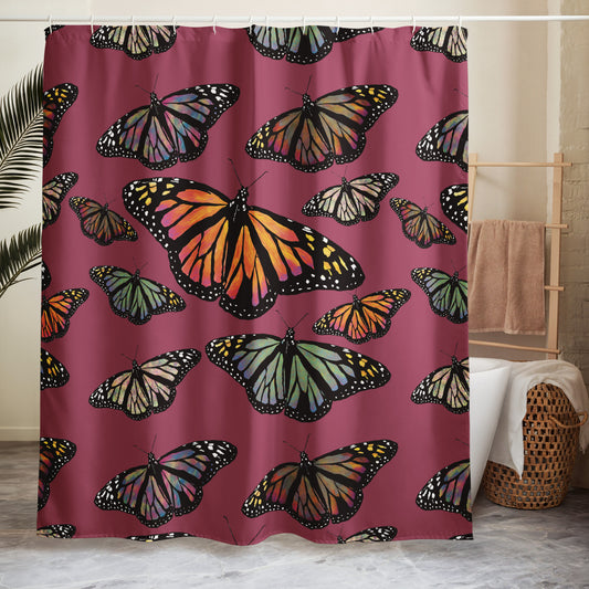 Colorful Butterfly Shower curtain Default Title