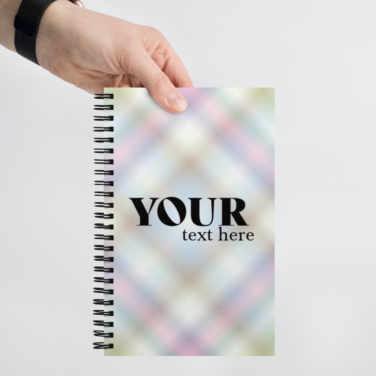 Pastel Spiral Dotted Line Notebook