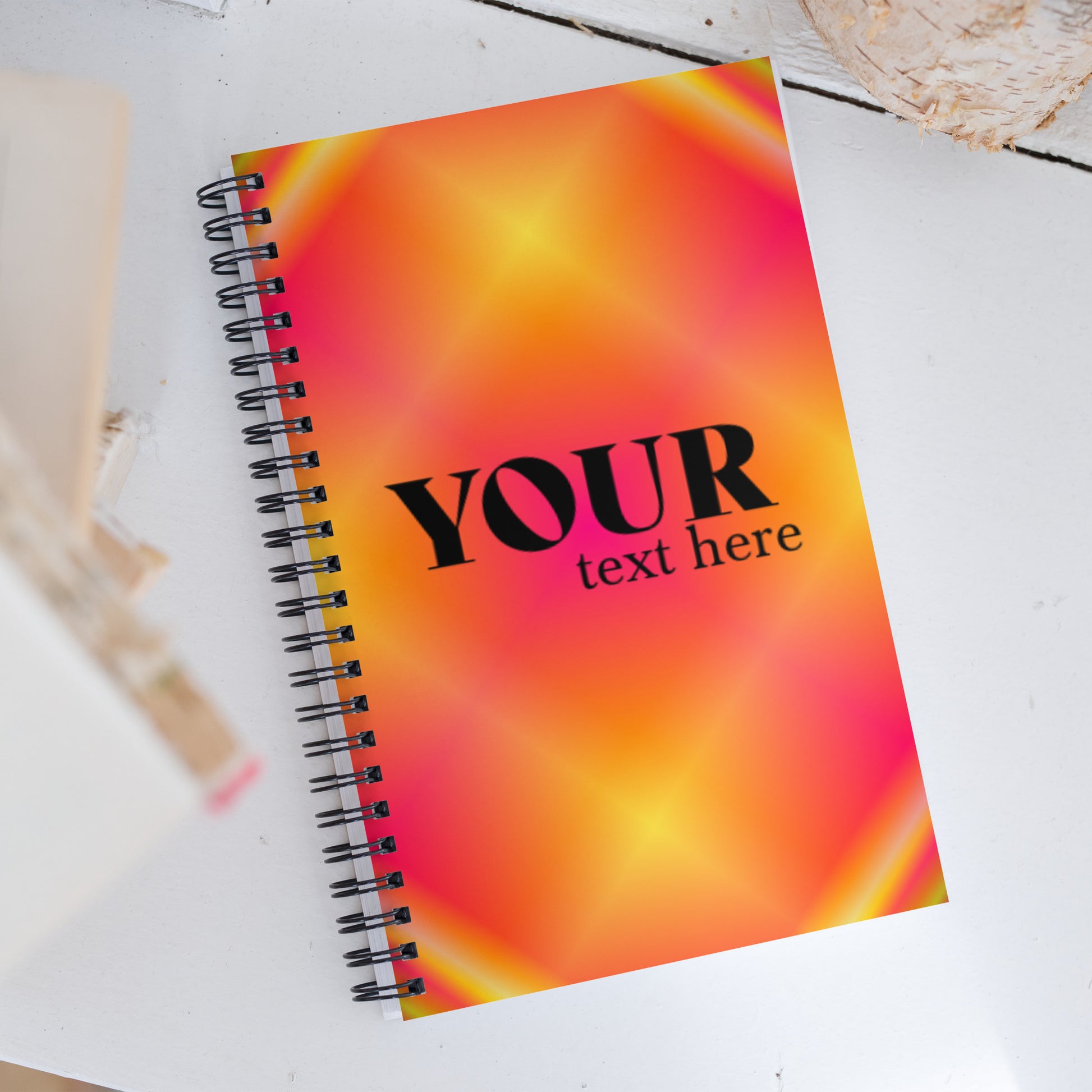 Orange Spiral Dotted Line Notebook Default Title