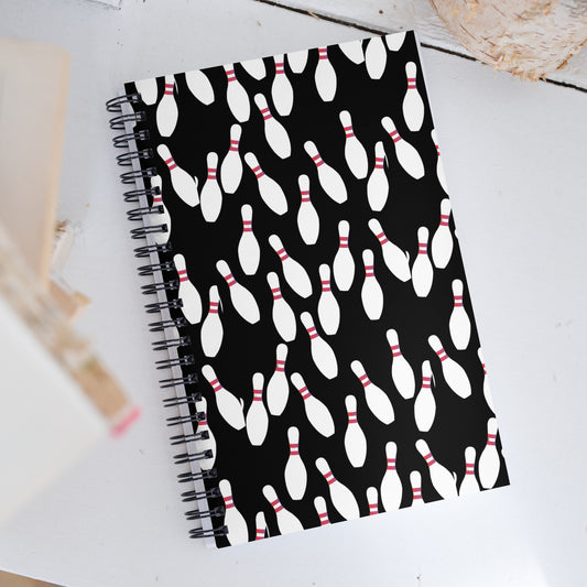 Bowling Pin Spiral Notebook Default Title