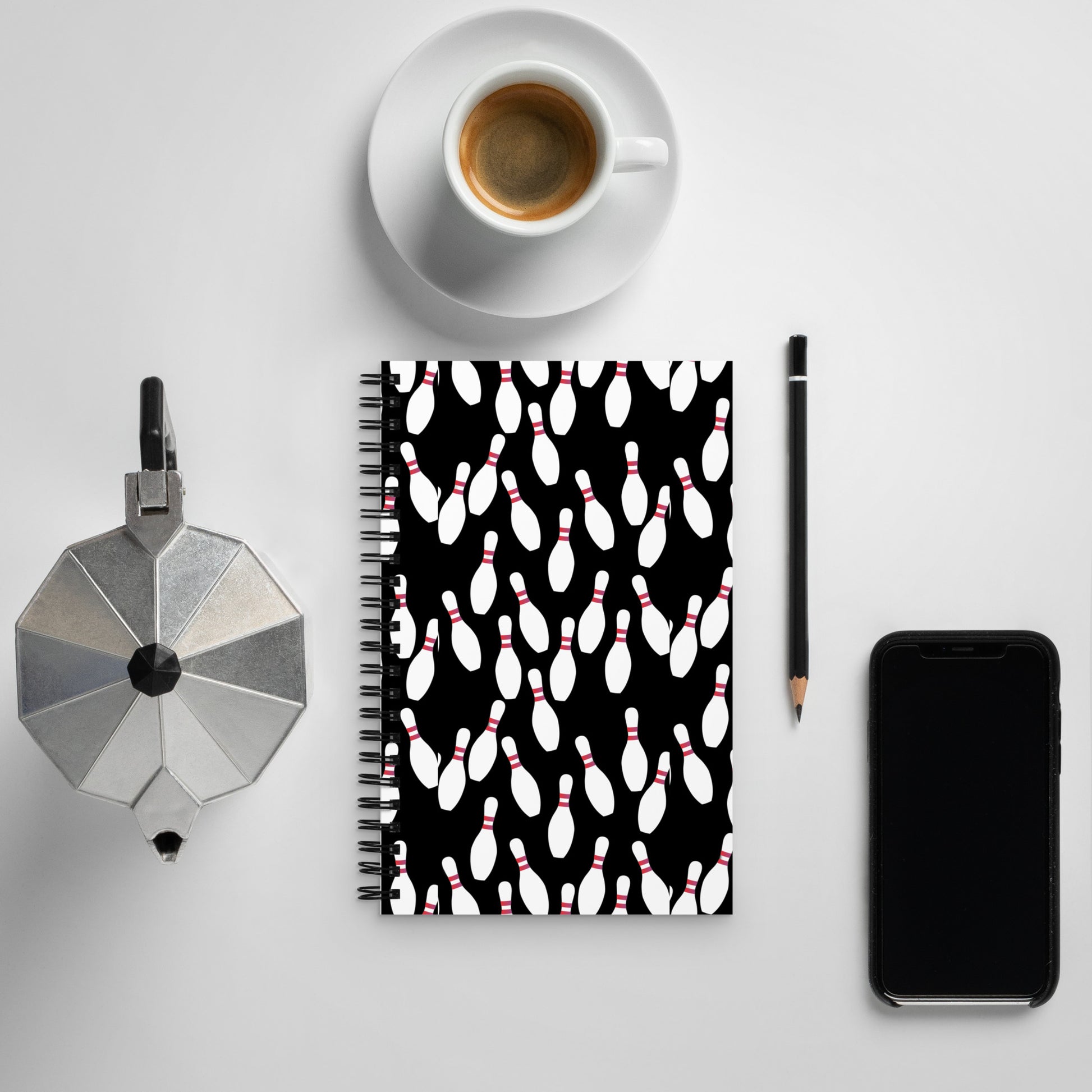 Bowling Pin Spiral Notebook