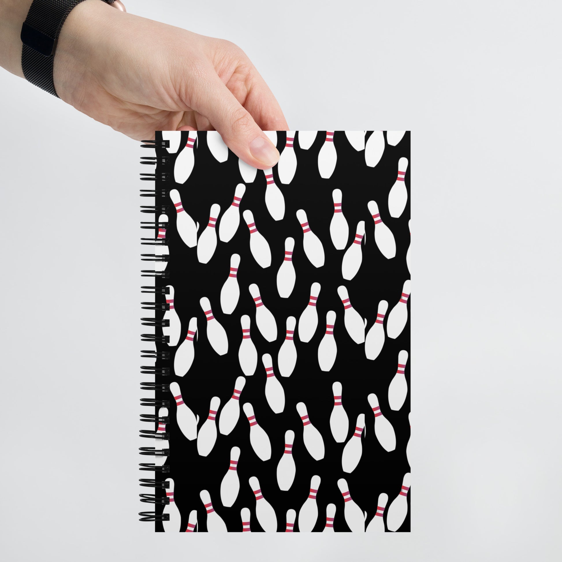 Bowling Pin Spiral Notebook