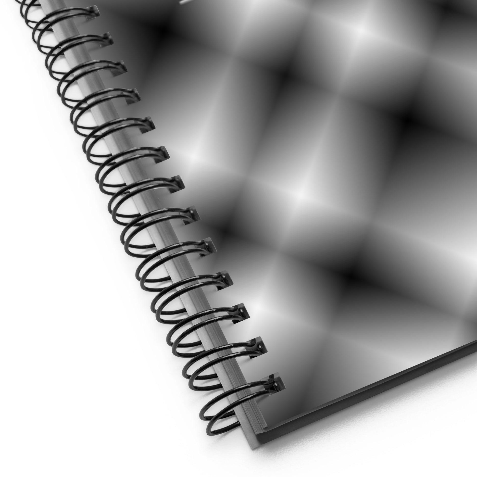 Black Plaid Spiral Dotted Line Notebook
