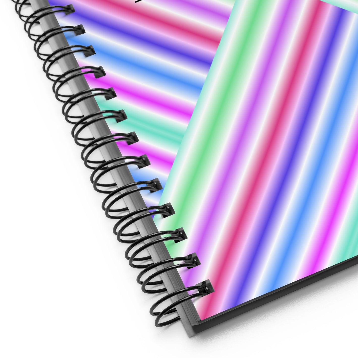 Green Red Blue Purple Striped Spiral Dotted Line Notebook