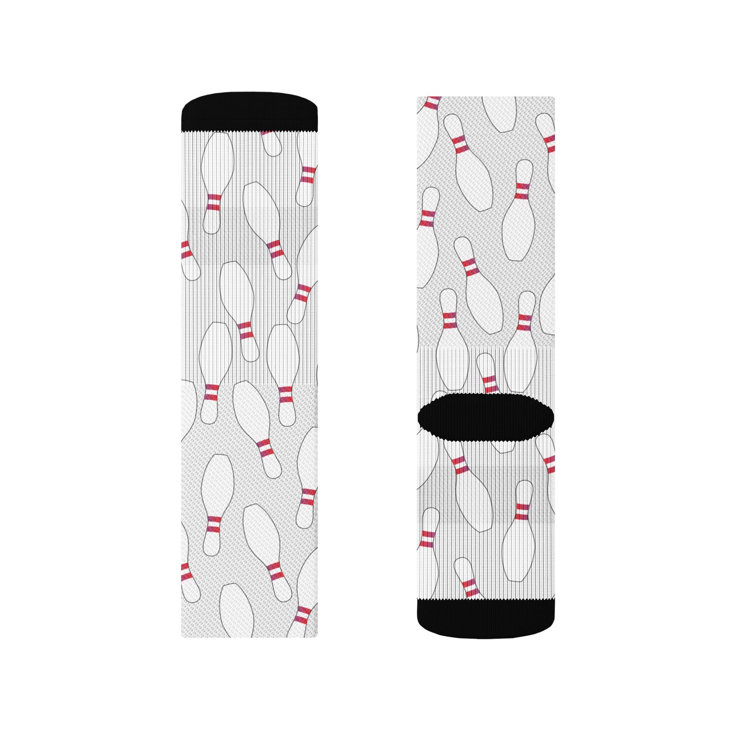 Bowling Pin Crew Socks S