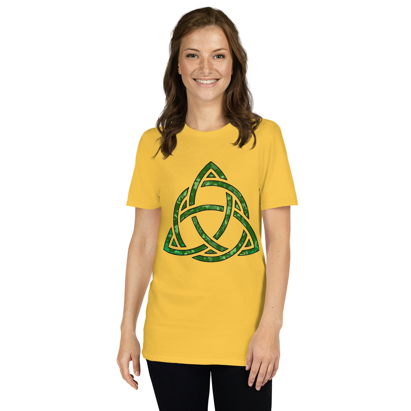 Celtic Knot Triquetra Short-Sleeve Unisex T-Shirt Daisy