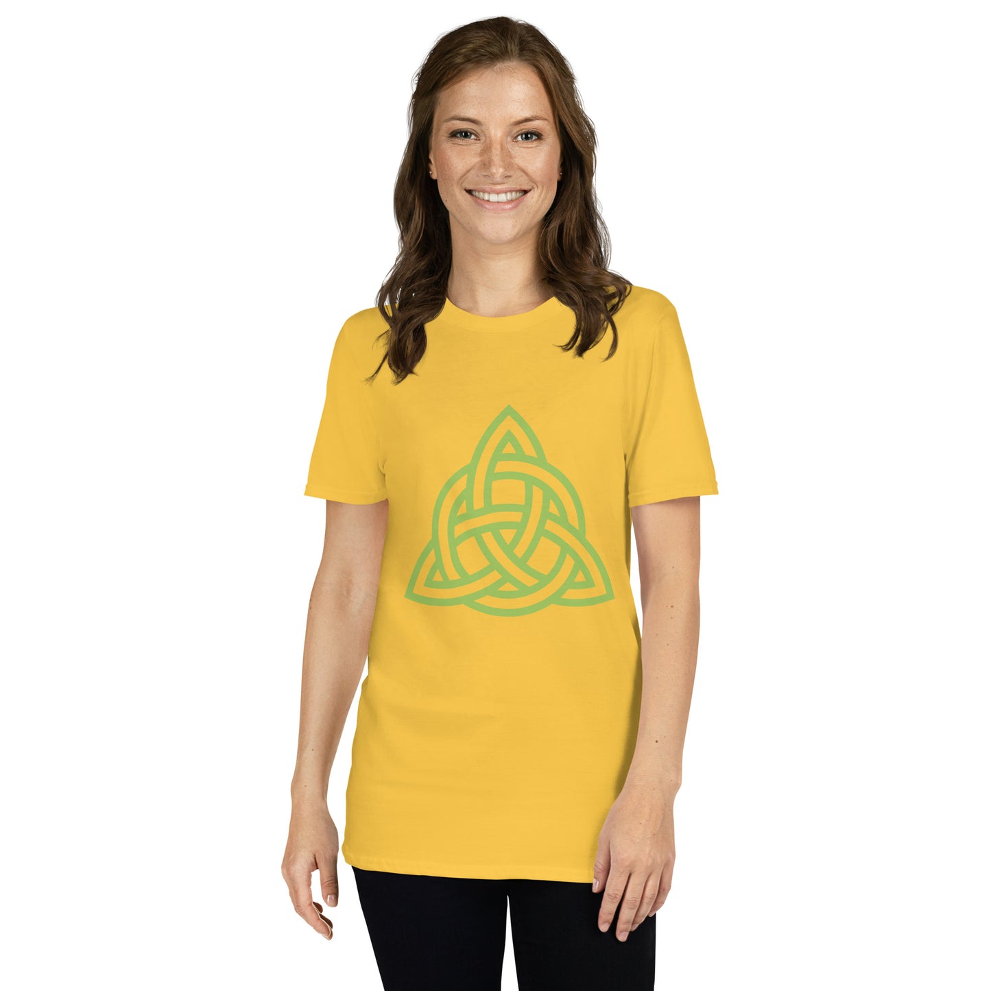 Celtic Knot Triangle Short-Sleeve Unisex T-Shirt Daisy