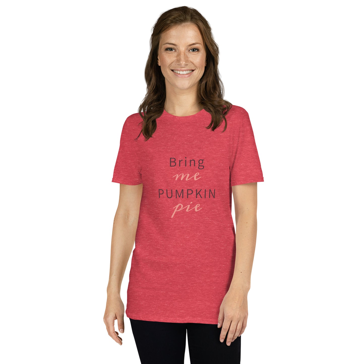 Bring Me Pumpkin Pie Short-Sleeve Unisex T-Shirt Heather Red