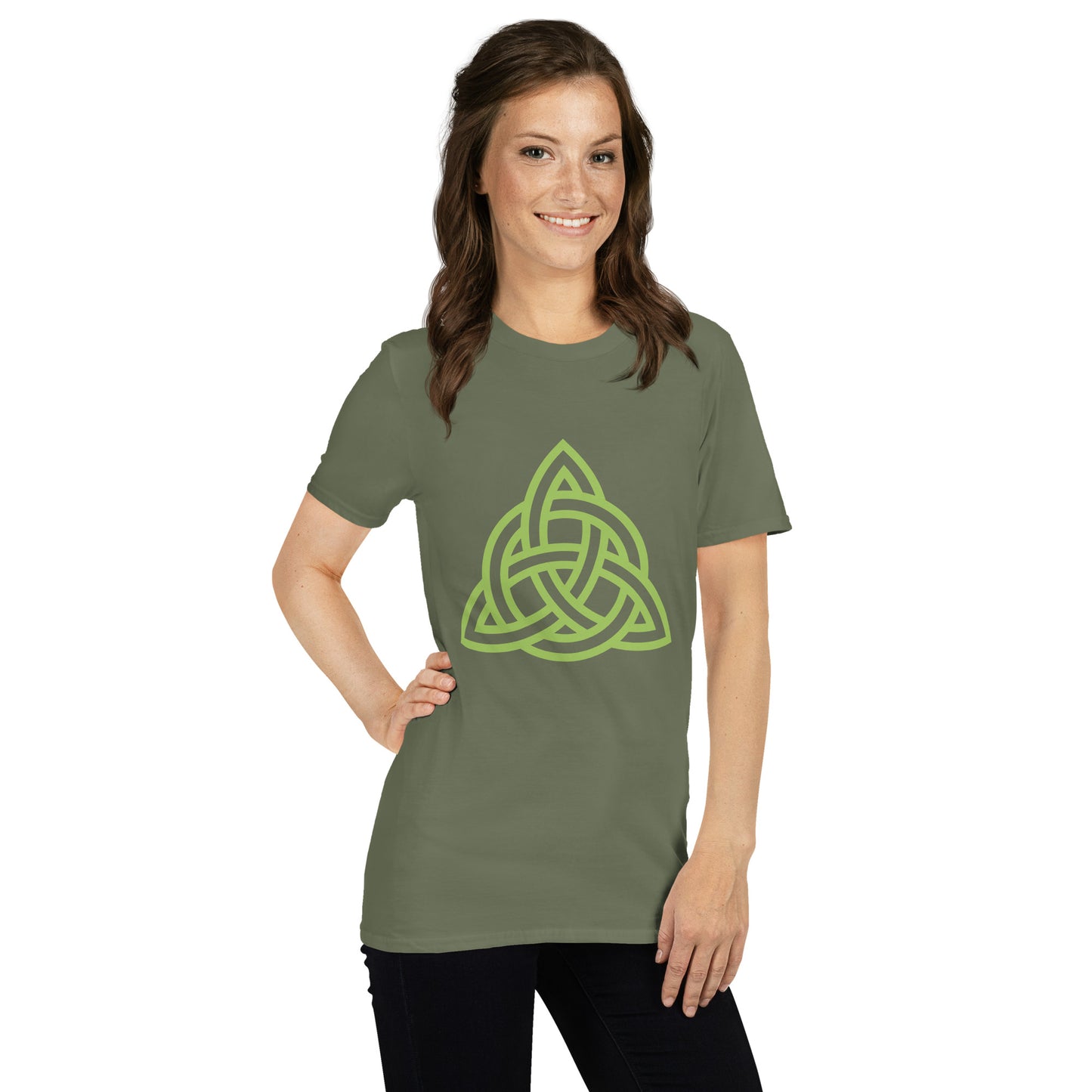 Celtic Knot Triangle Short-Sleeve Unisex T-Shirt