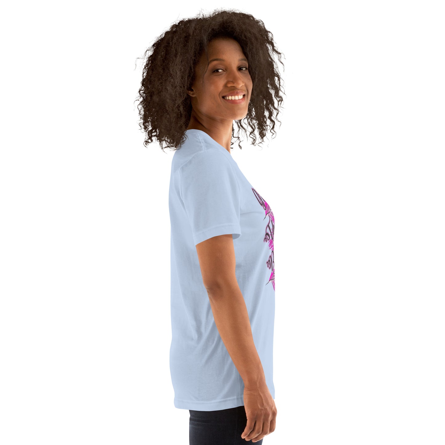 Thankful Grateful Blessed Pink Ladies Unisex t-shirt