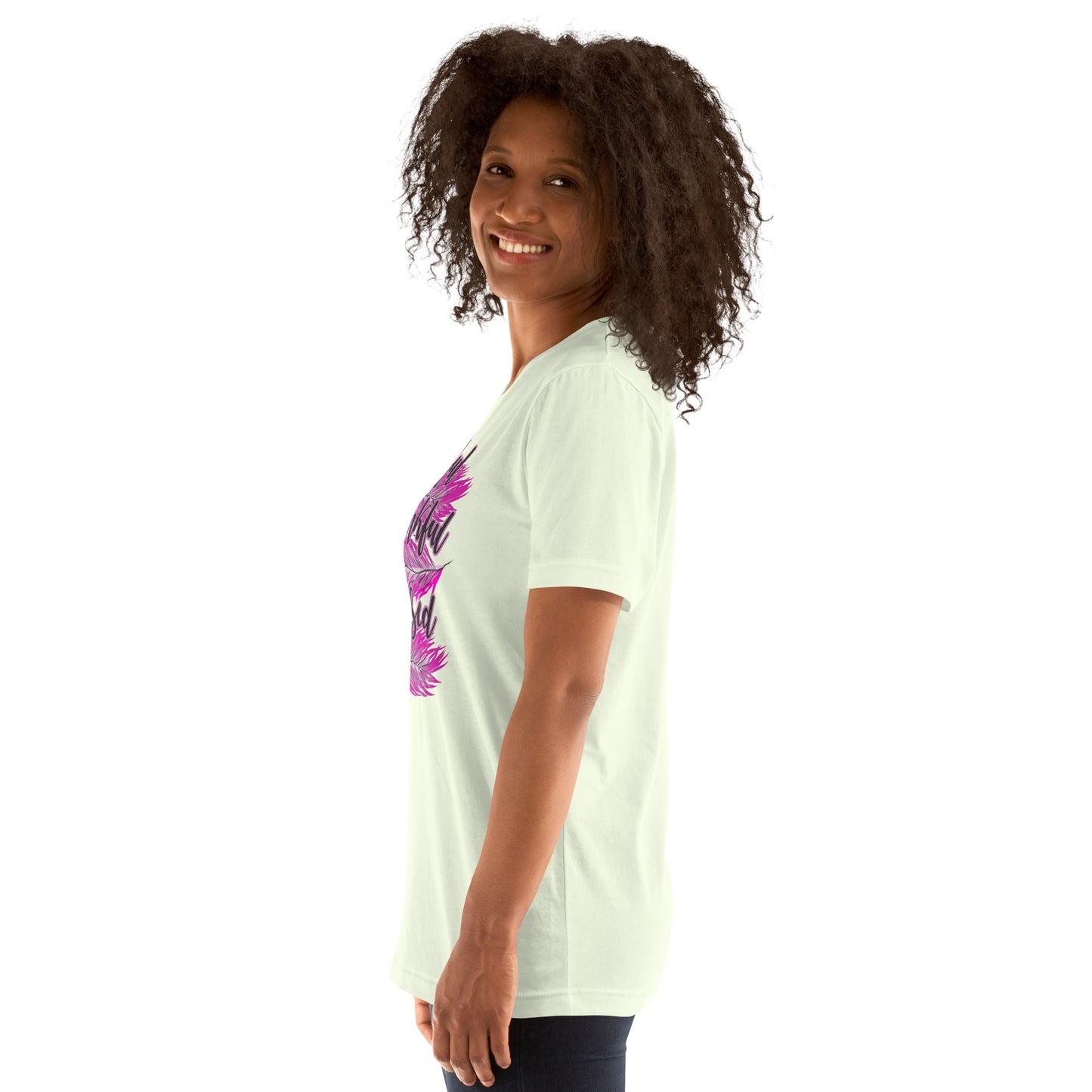 Thankful Grateful Blessed Pink Ladies Unisex t-shirt