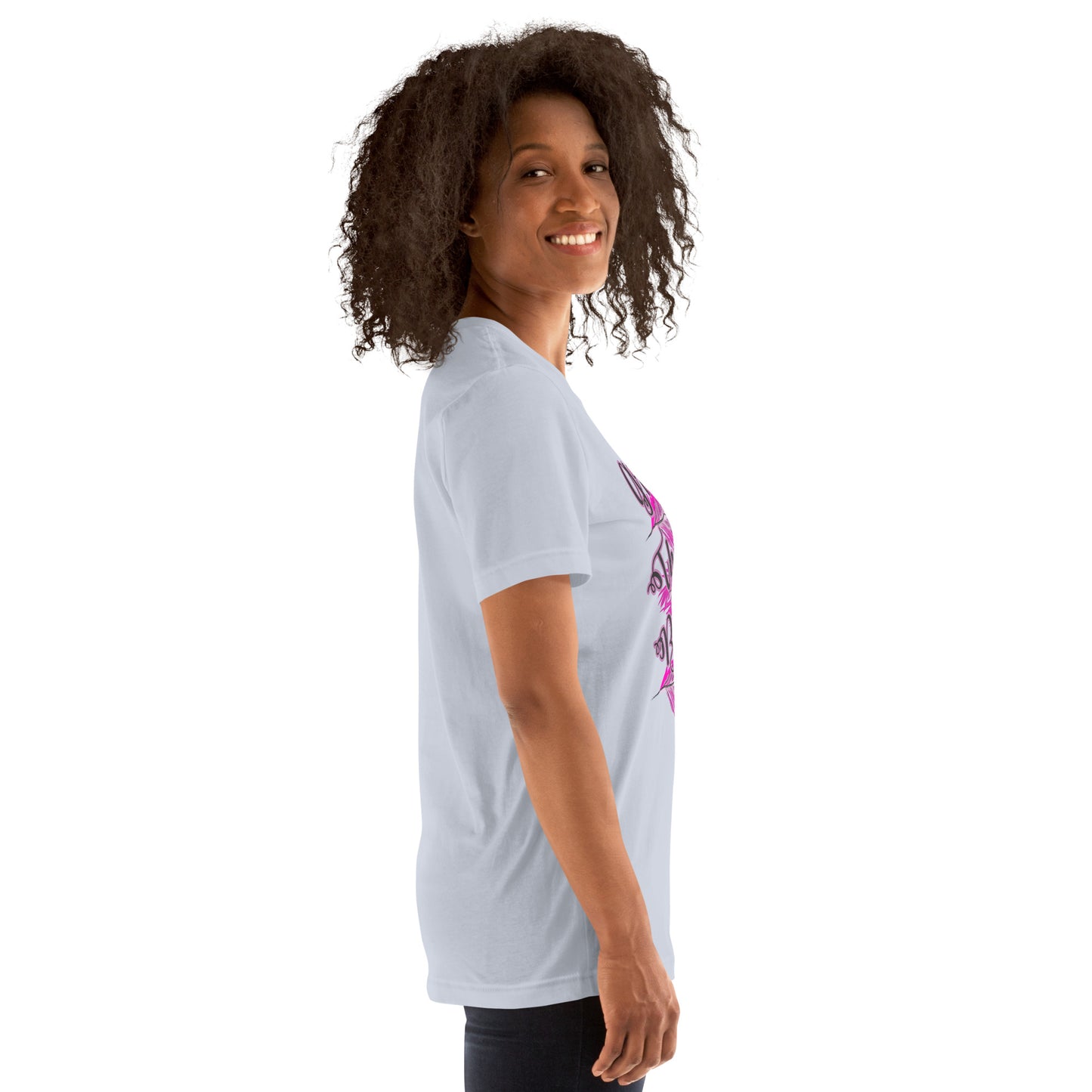 Thankful Grateful Blessed Pink Ladies Unisex t-shirt
