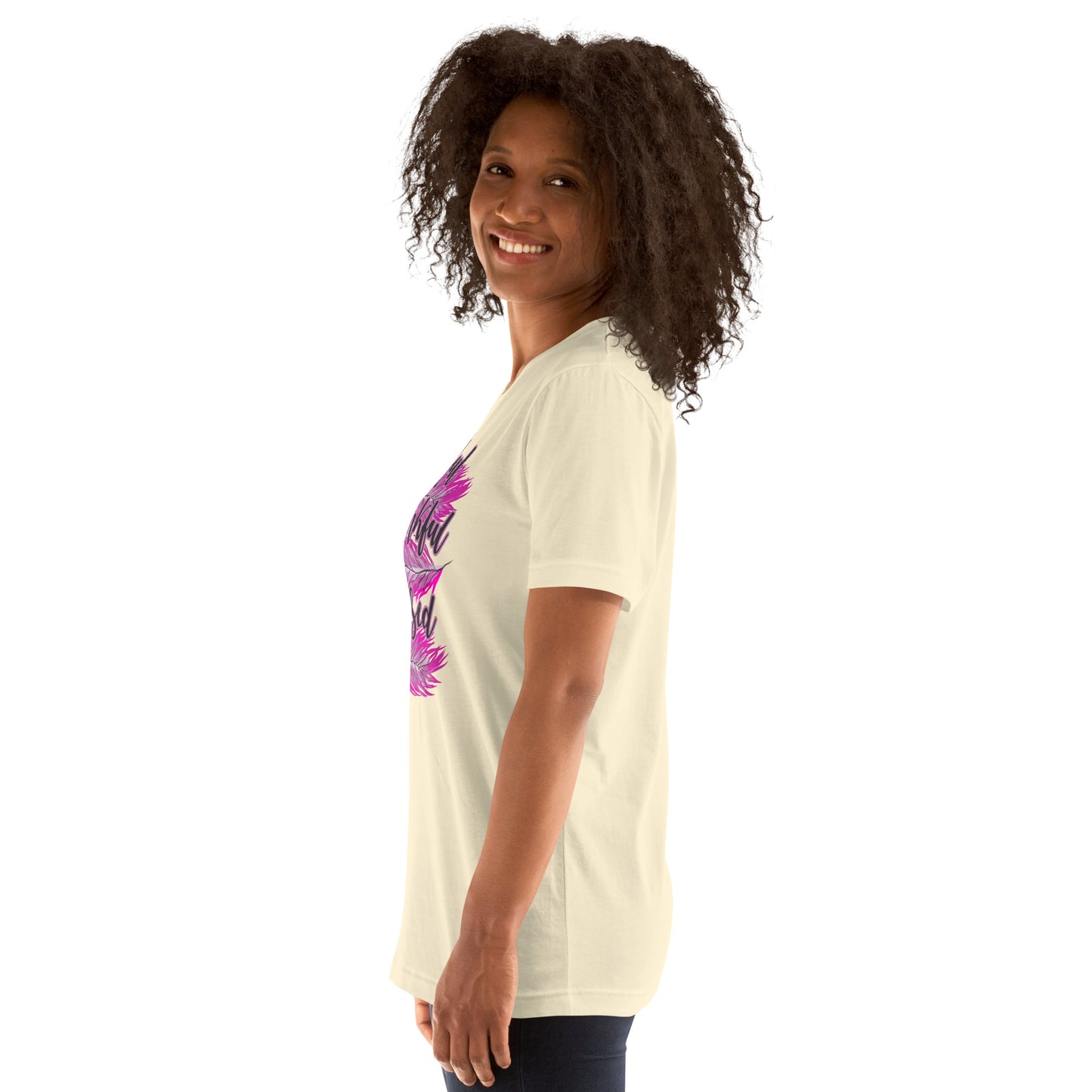 Thankful Grateful Blessed Pink Ladies Unisex t-shirt