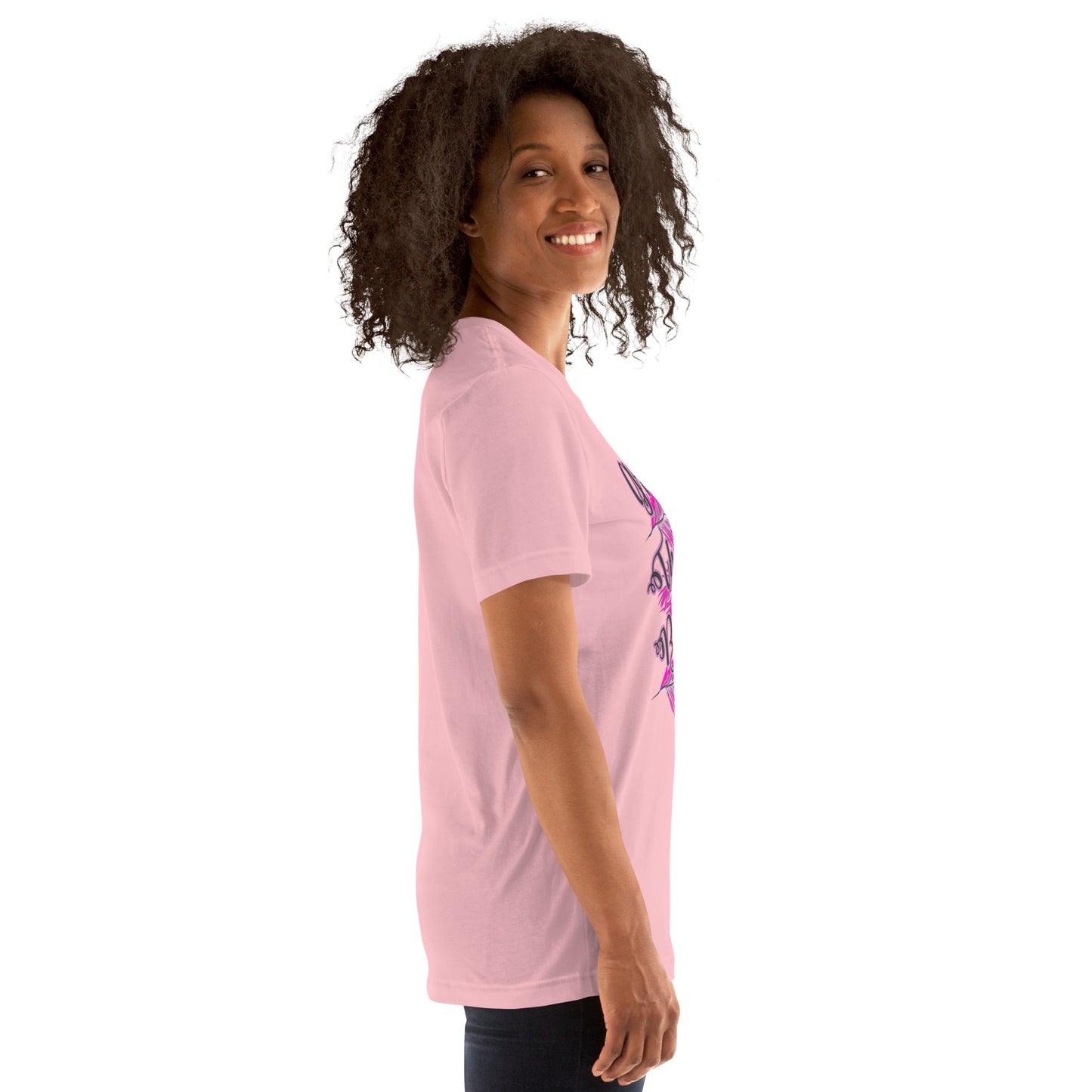 Thankful Grateful Blessed Pink Ladies Unisex t-shirt