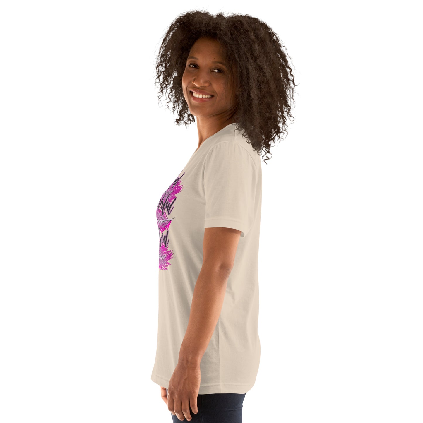 Thankful Grateful Blessed Pink Ladies Unisex t-shirt