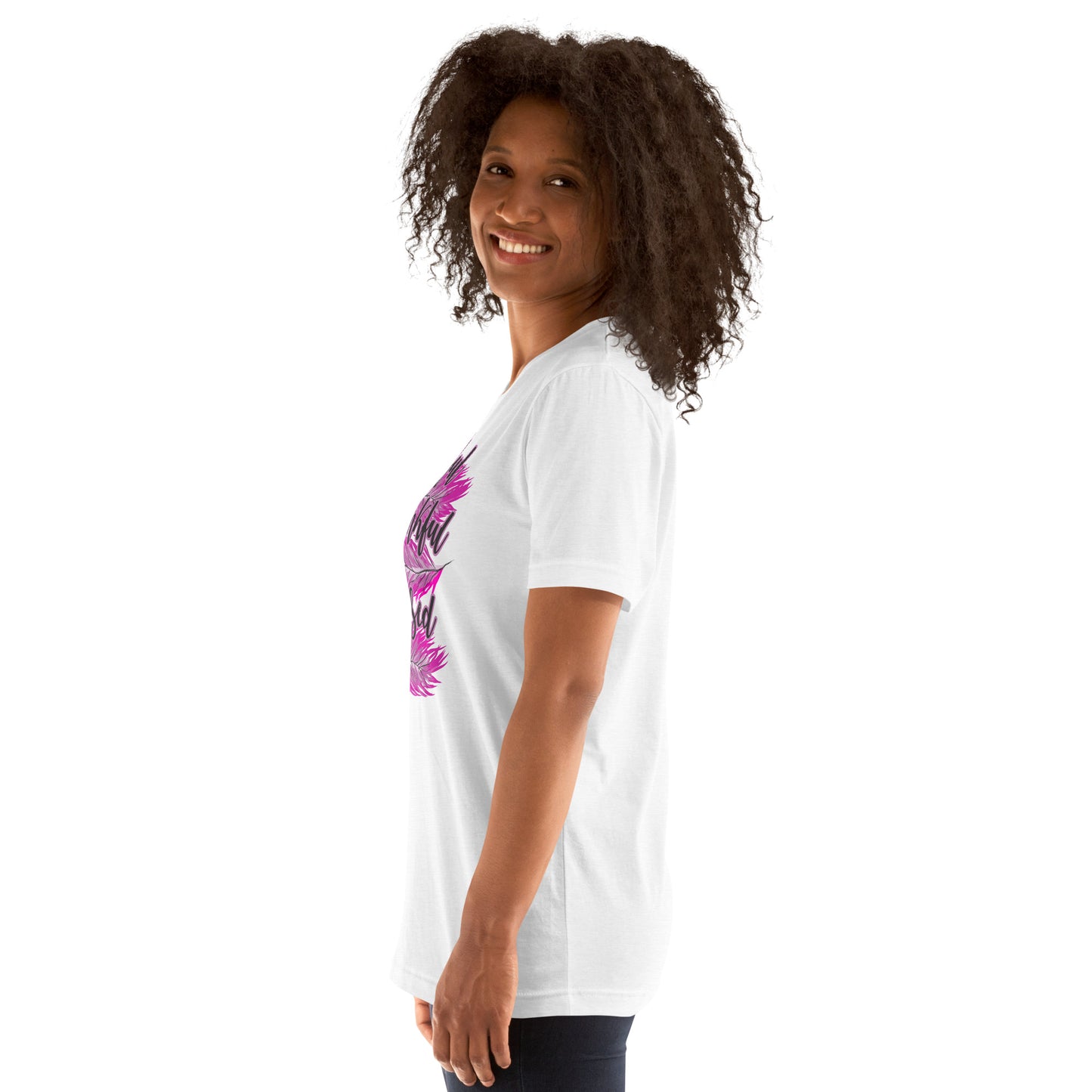 Thankful Grateful Blessed Pink Ladies Unisex t-shirt