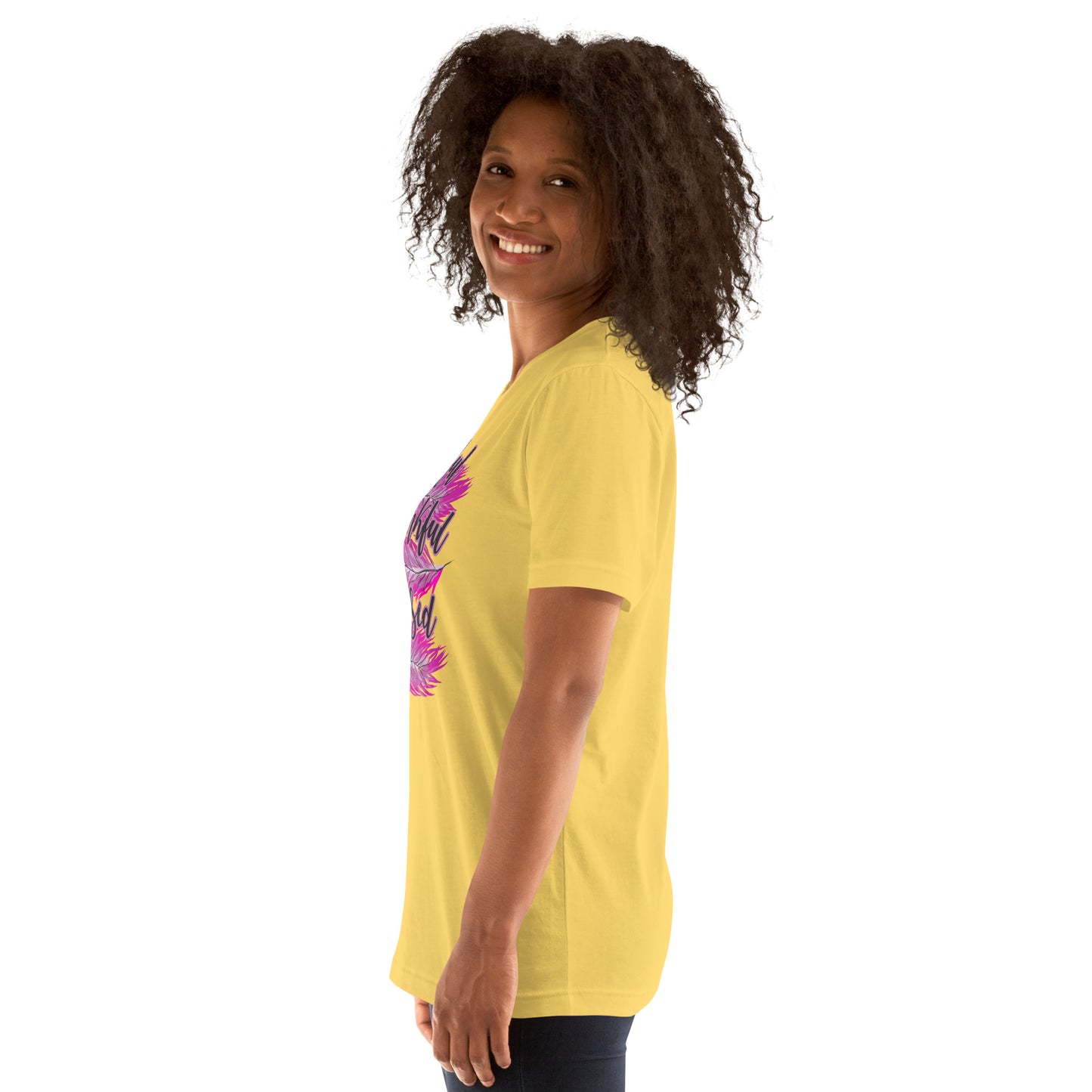 Thankful Grateful Blessed Pink Ladies Unisex t-shirt