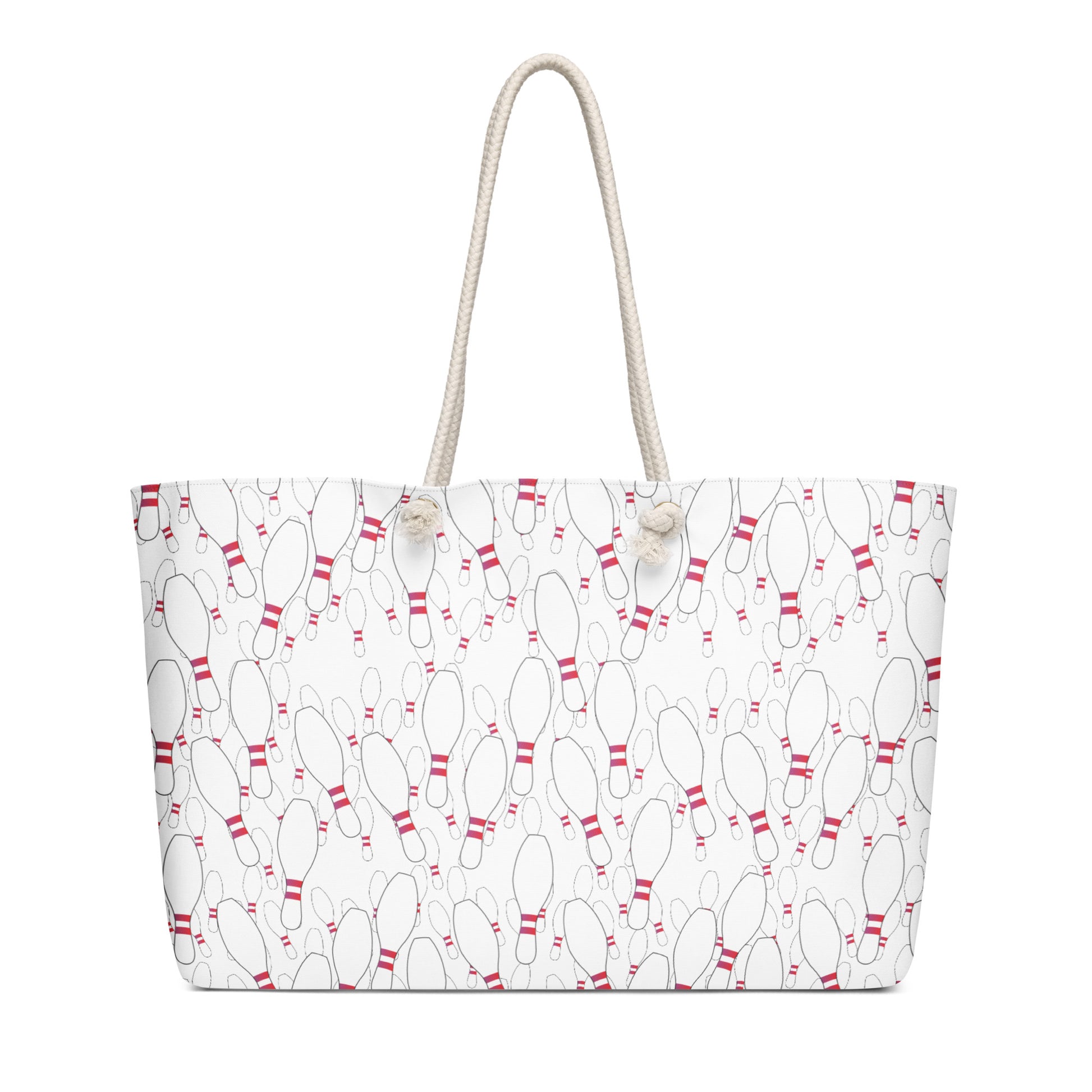 Personalized Bowling Pin Oversized Weekender Bag